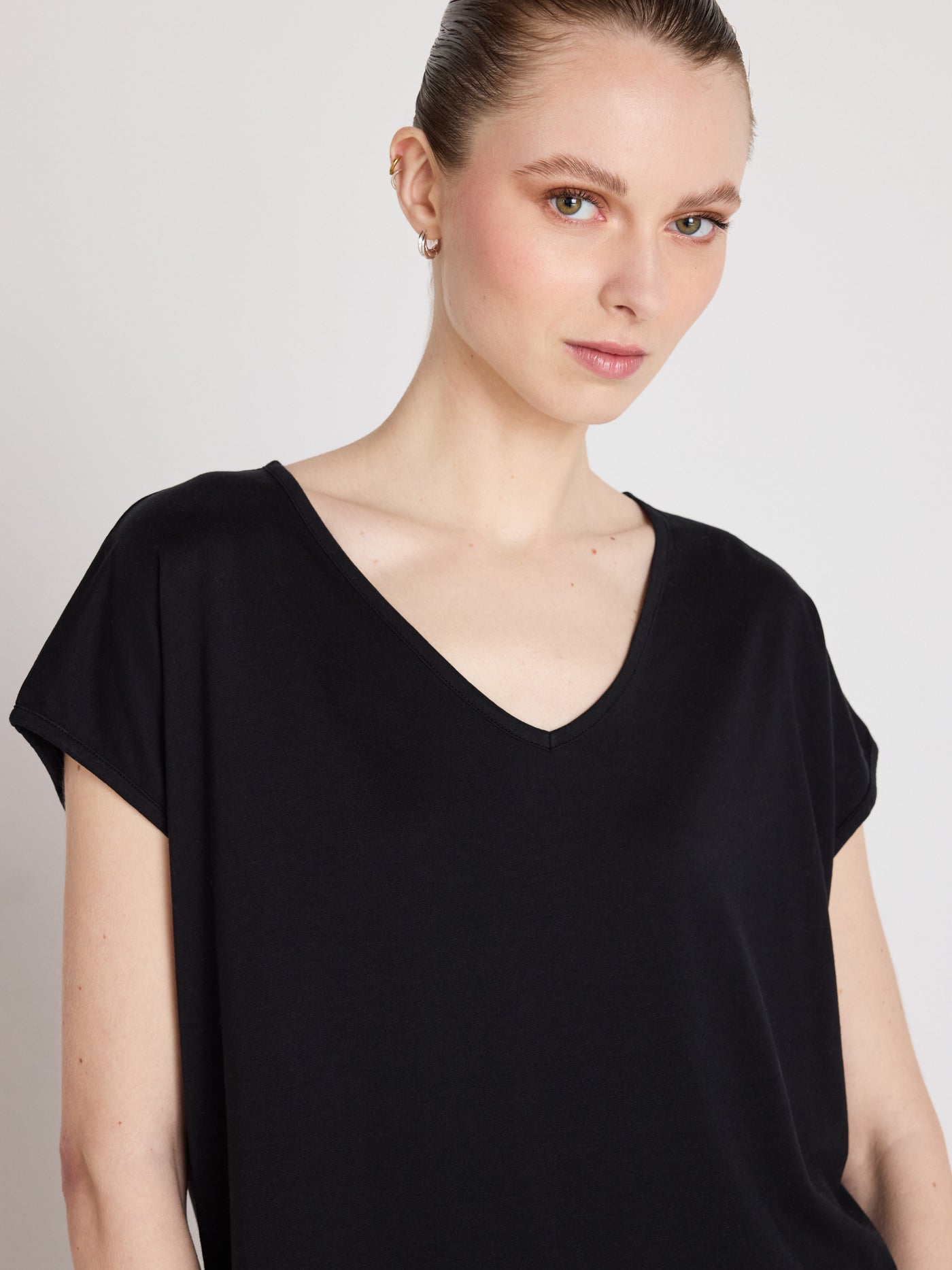 t-shirt mercy - lyocell coton - black