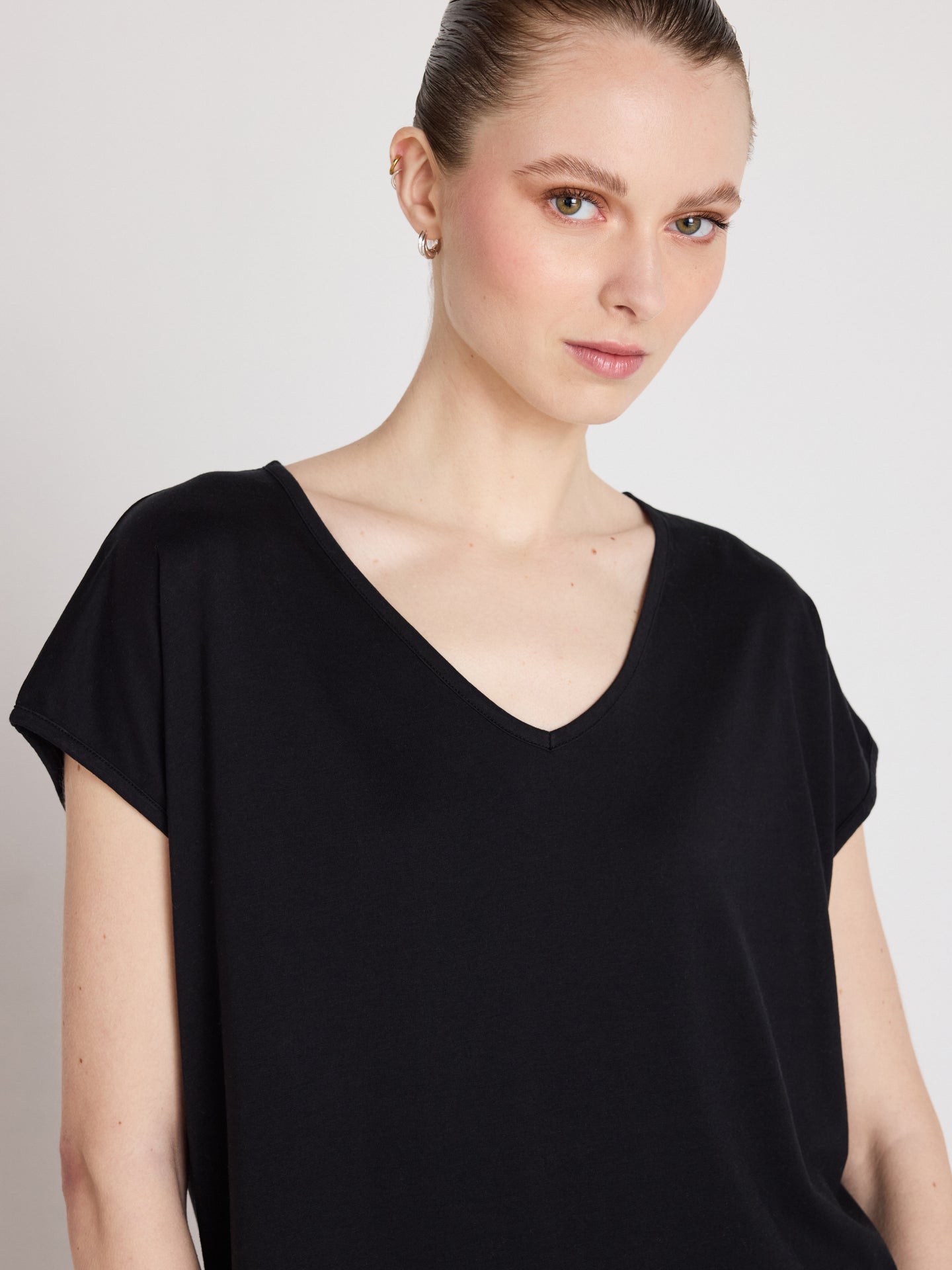 t-shirt mercy - lyocell coton - black