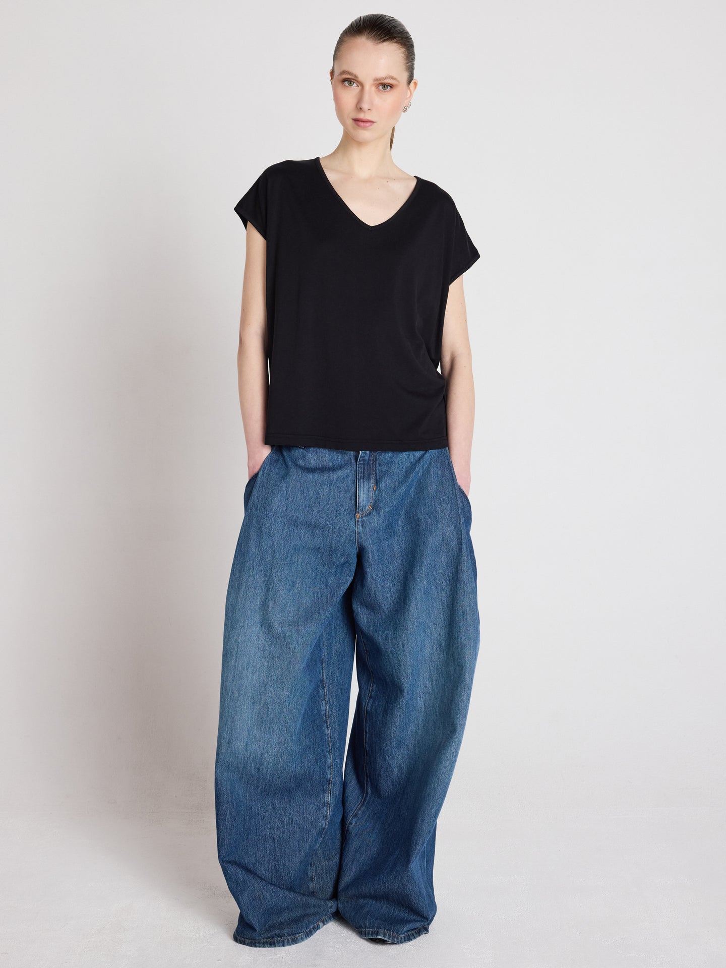 t-shirt mercy - lyocell coton - black