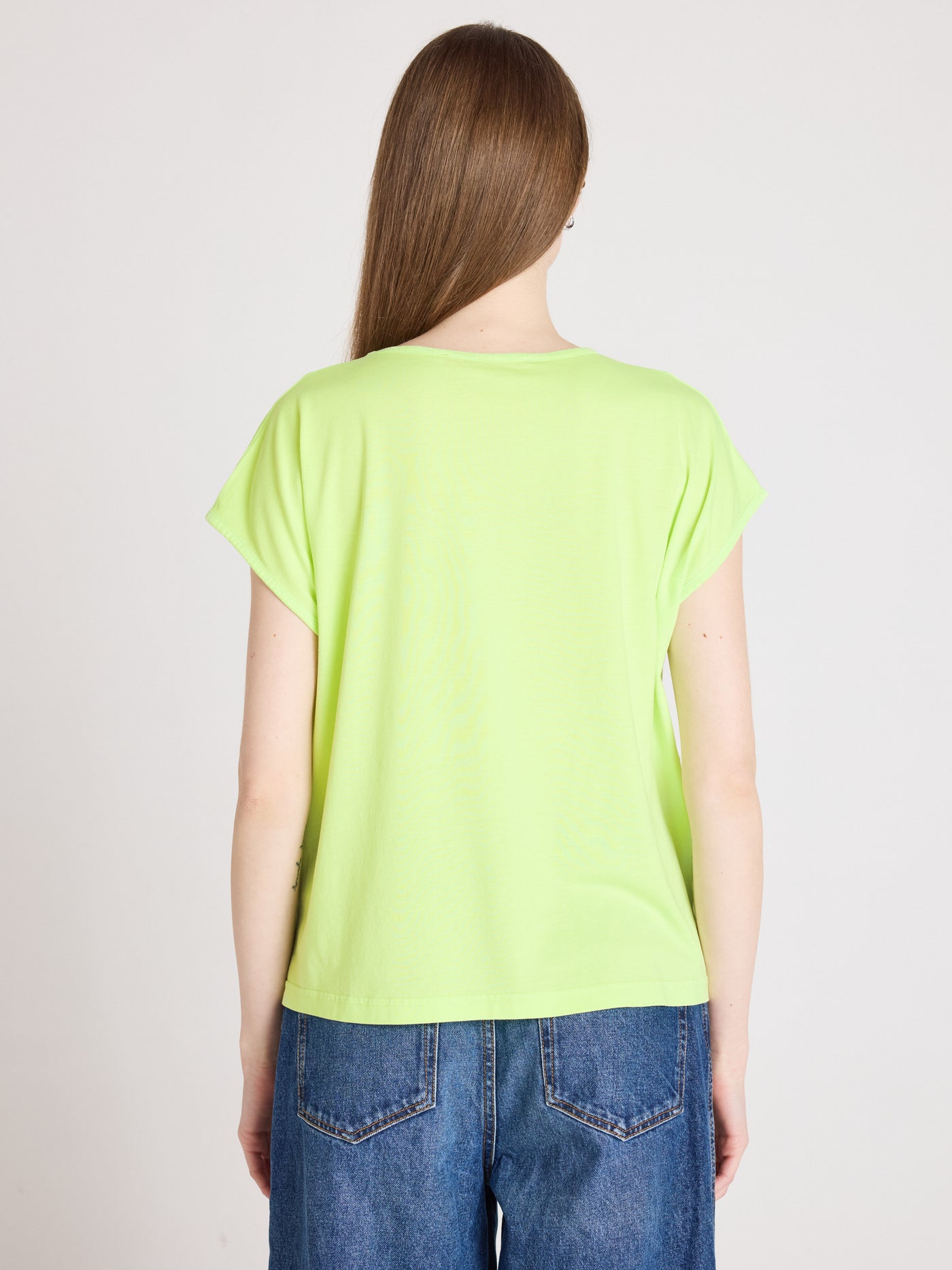 t-shirt mercy - lyocell coton - lemon neon