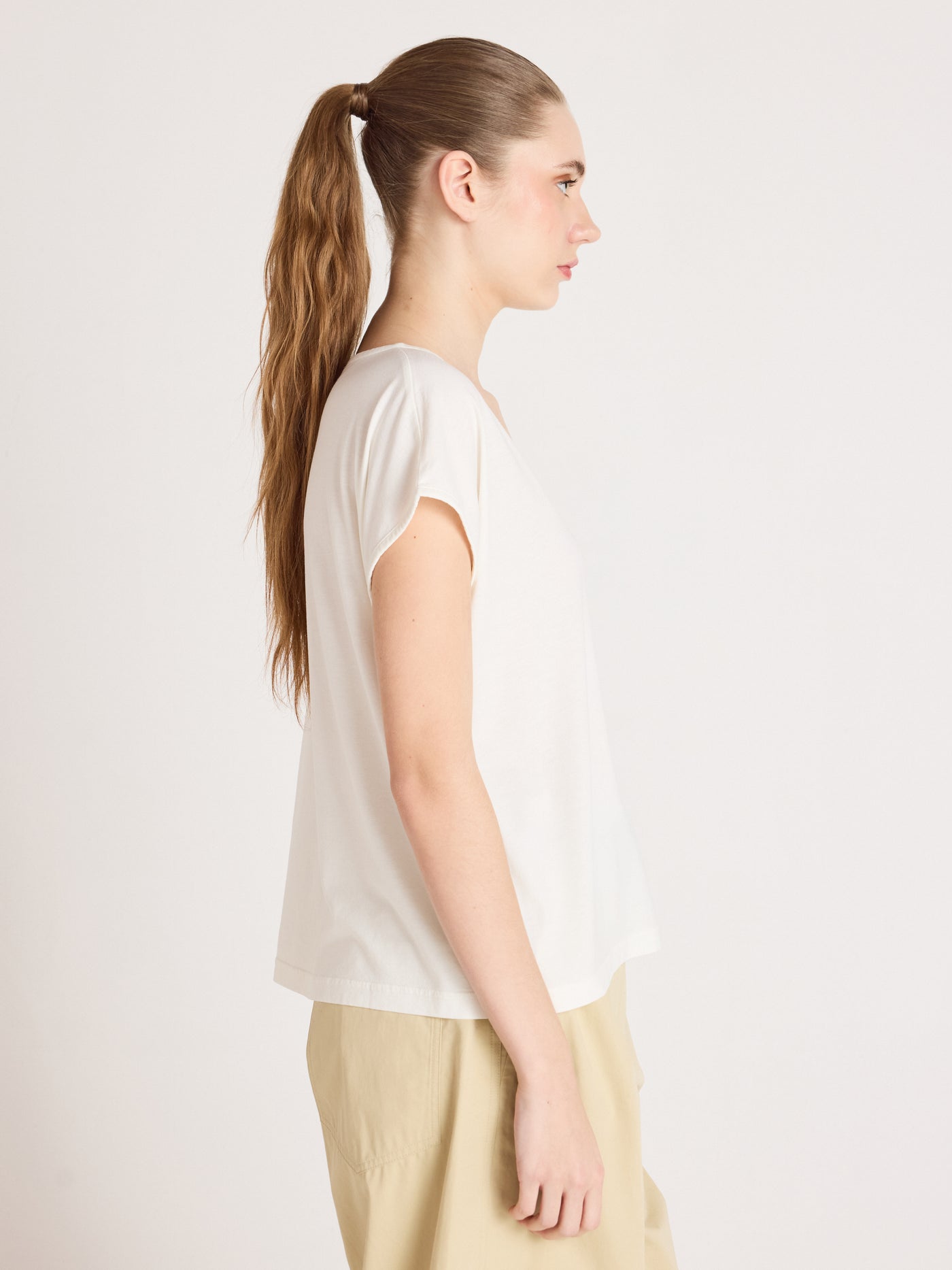 t-shirt mercy - lyocell coton - white