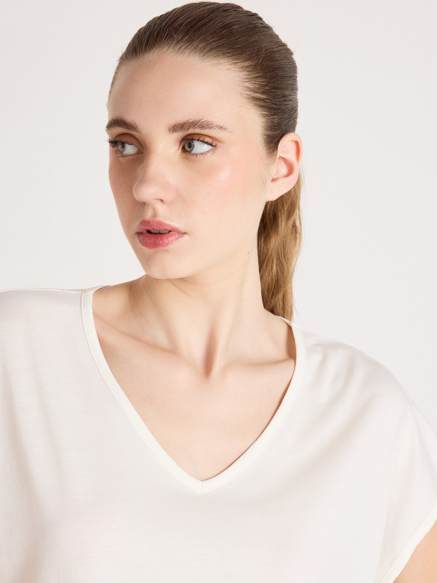 t-shirt mercy - lyocell coton - white