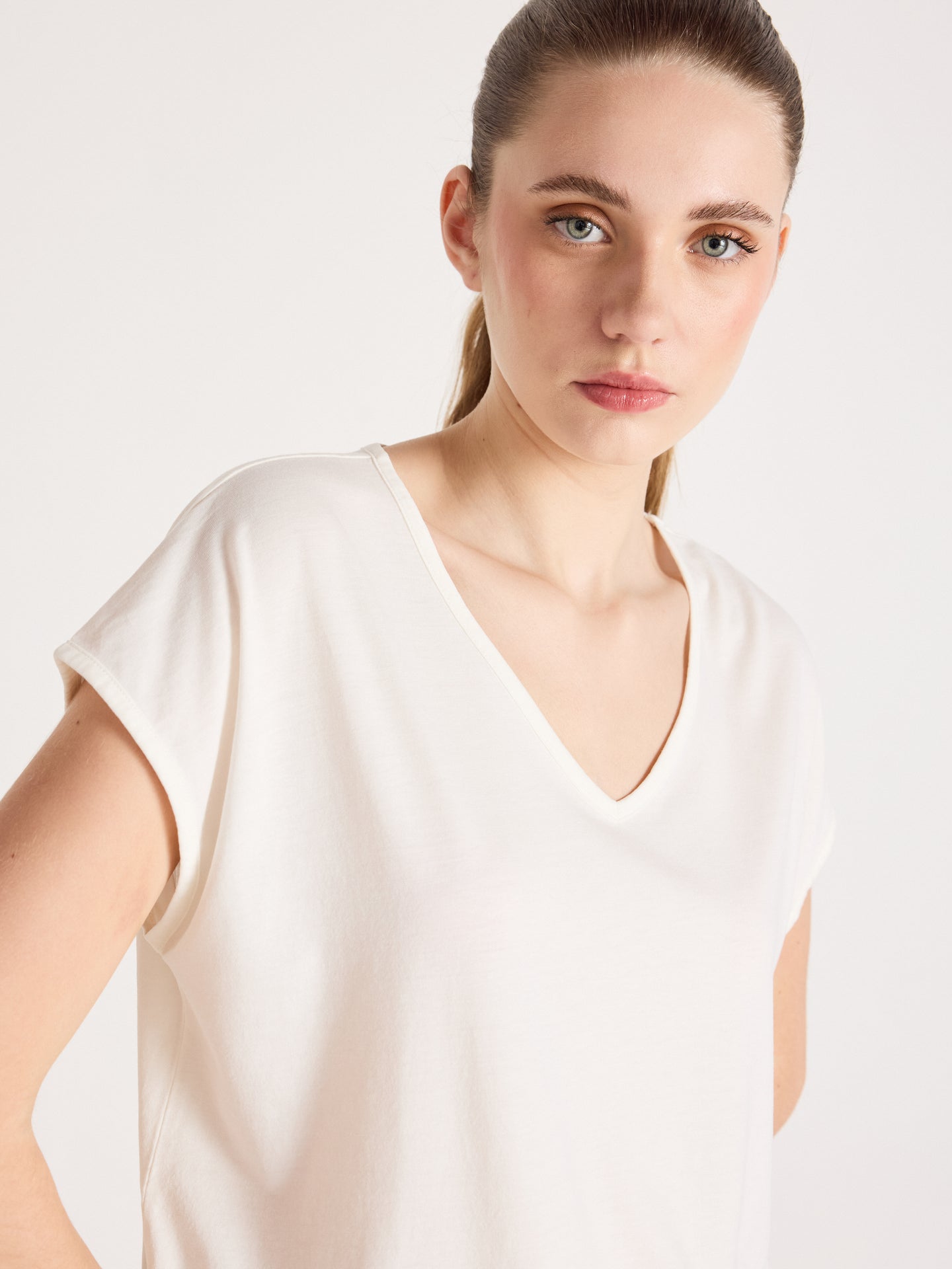 t-shirt mercy - lyocell coton - white