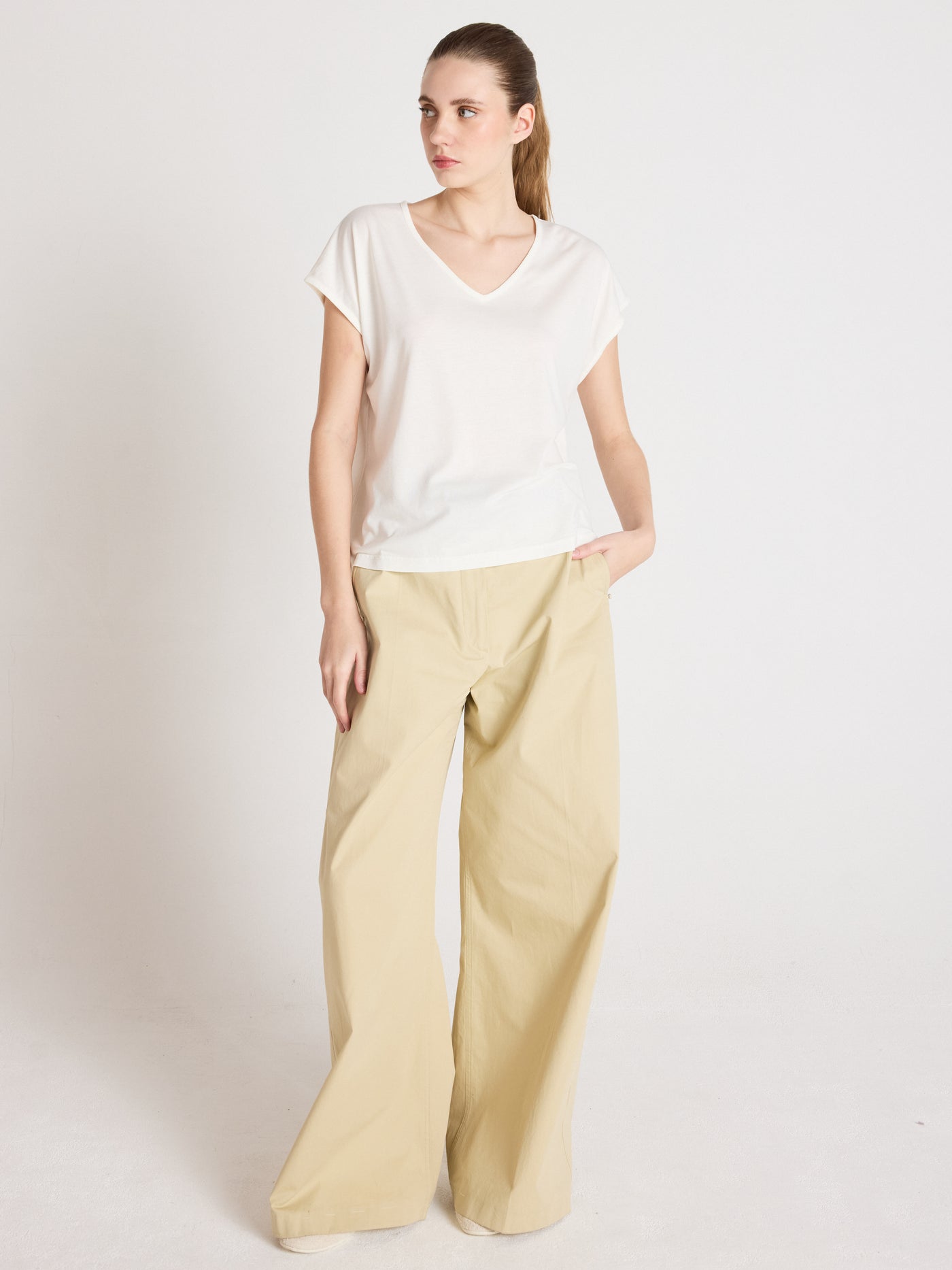 t-shirt mercy - lyocell coton - white