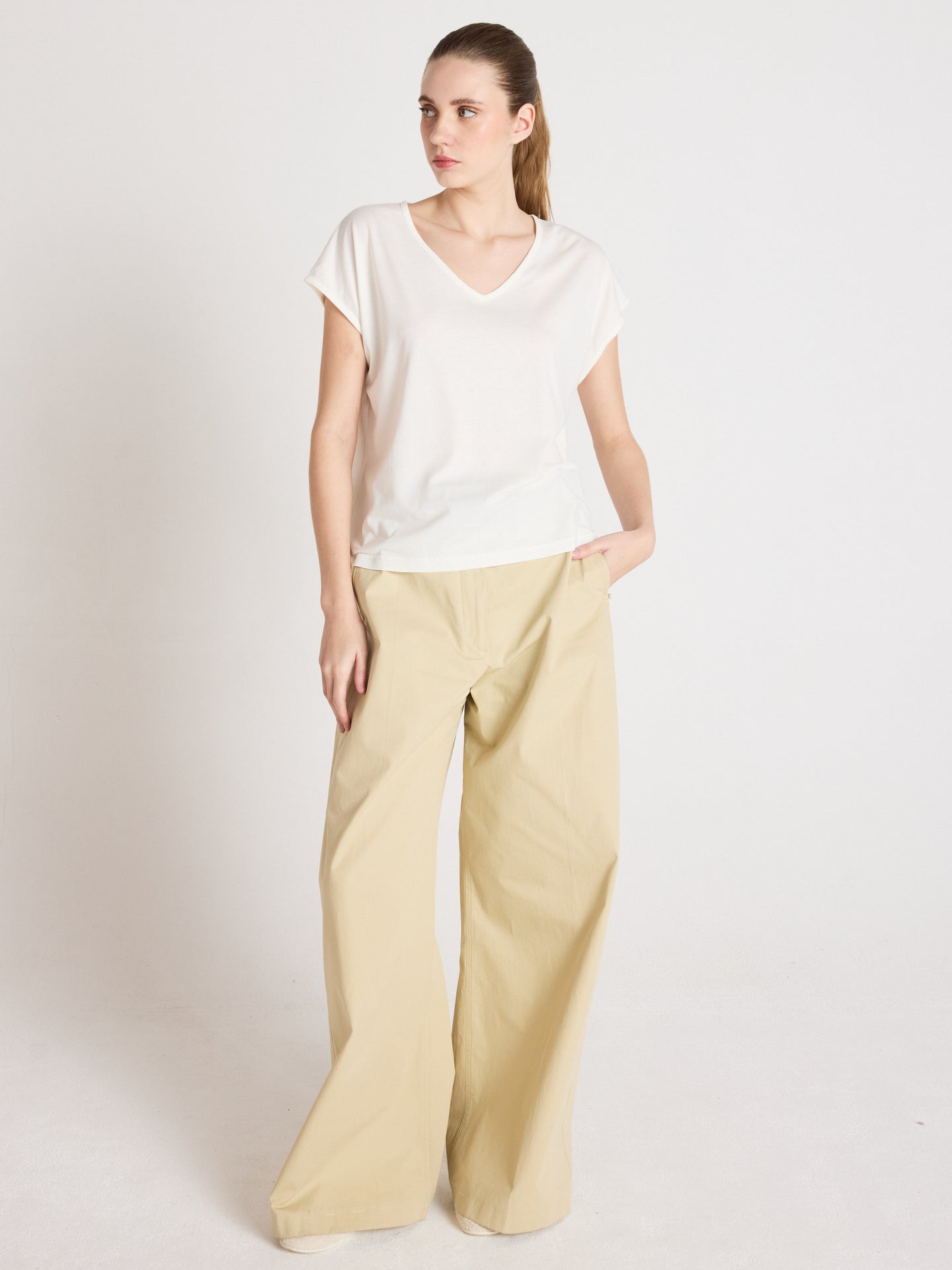 t-shirt mercy - lyocell coton - white