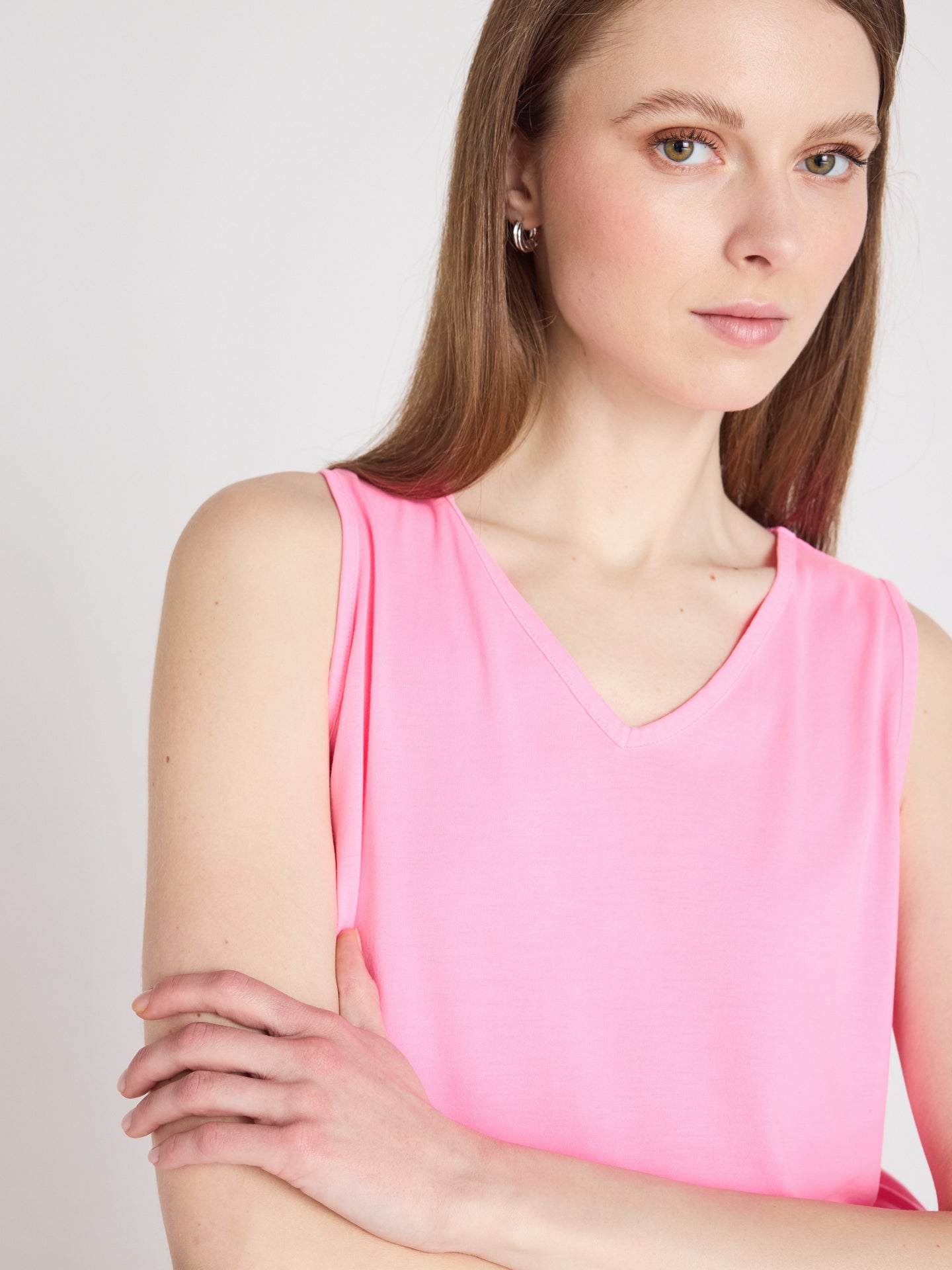 top tess - Lyocell und Baumwoll - bubble gum neon