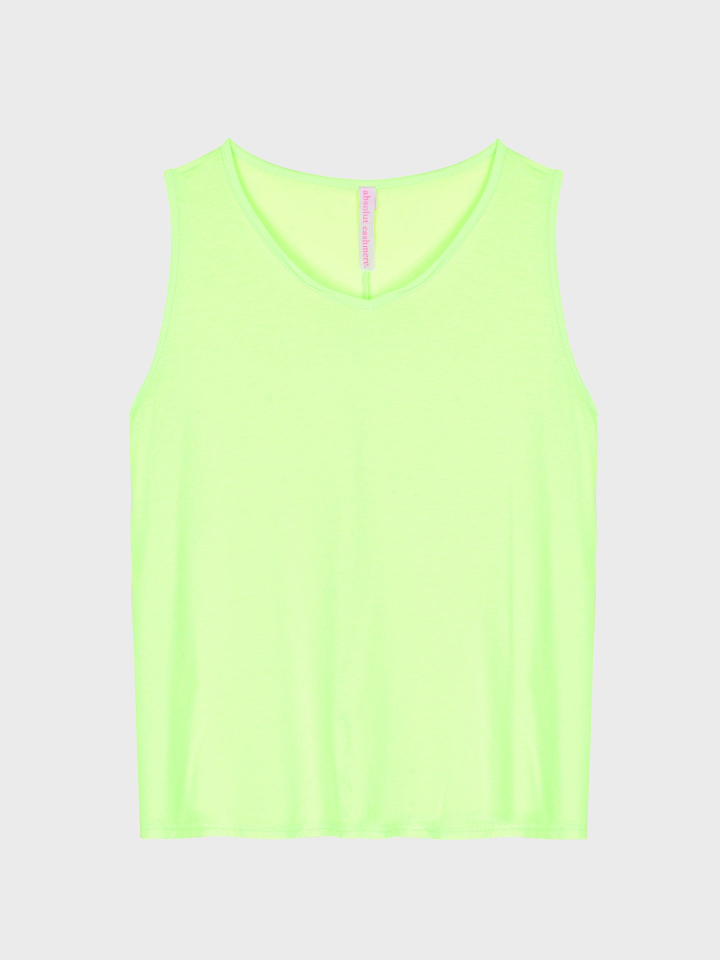 tanktop tess - lyocell en katoen - lemon neon