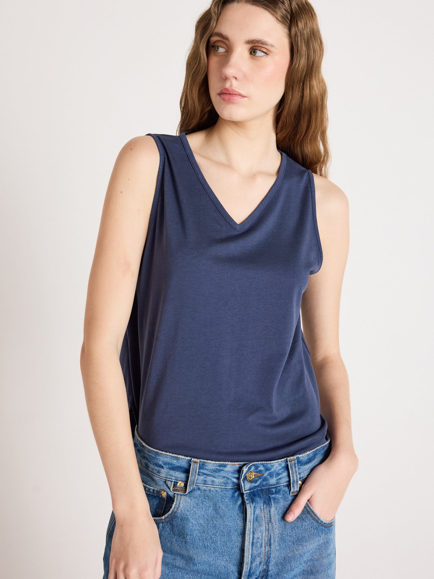 tess - Maglietta senza maniche - navy