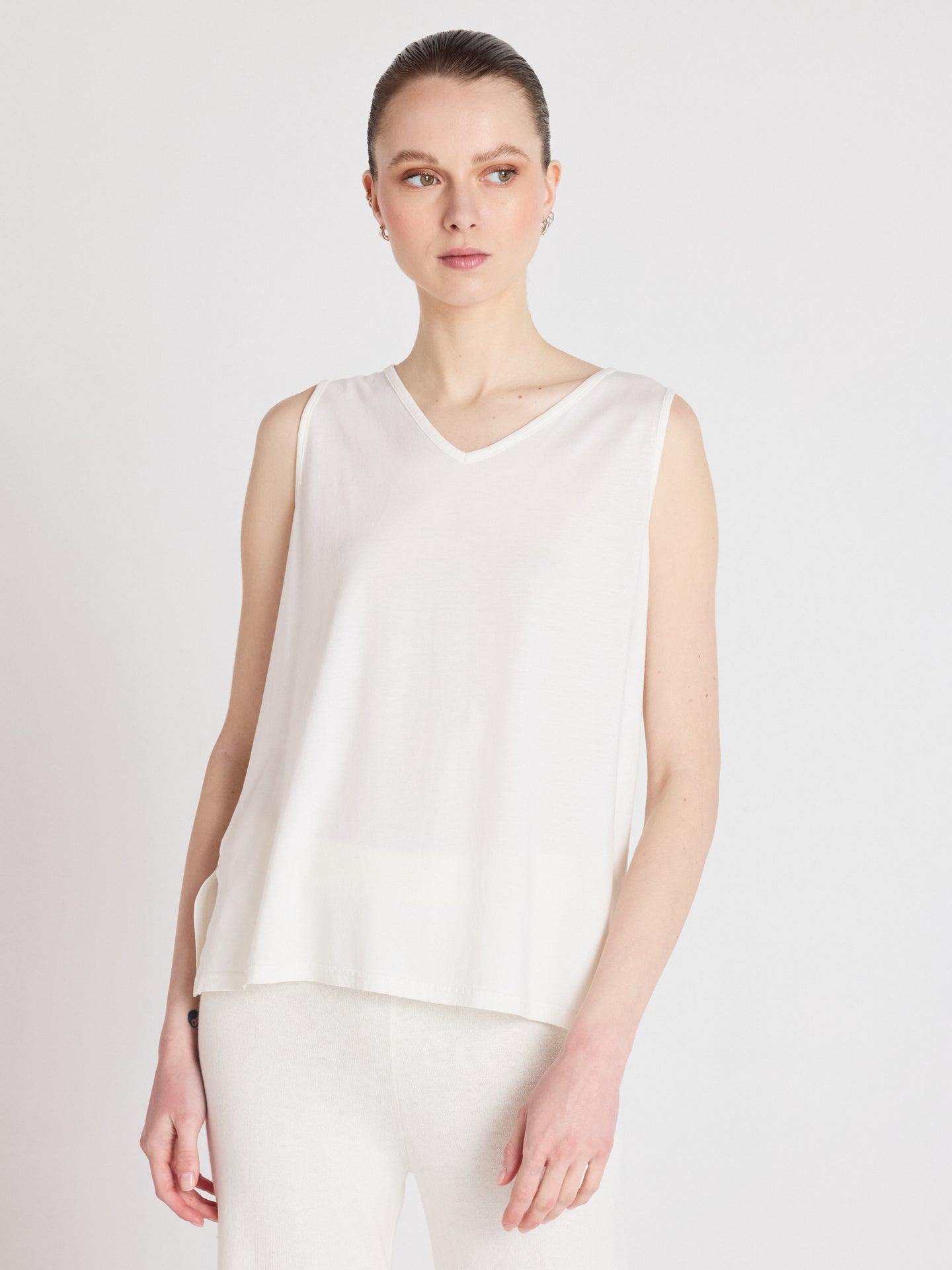 tanktop tess - lyocell en katoen - white