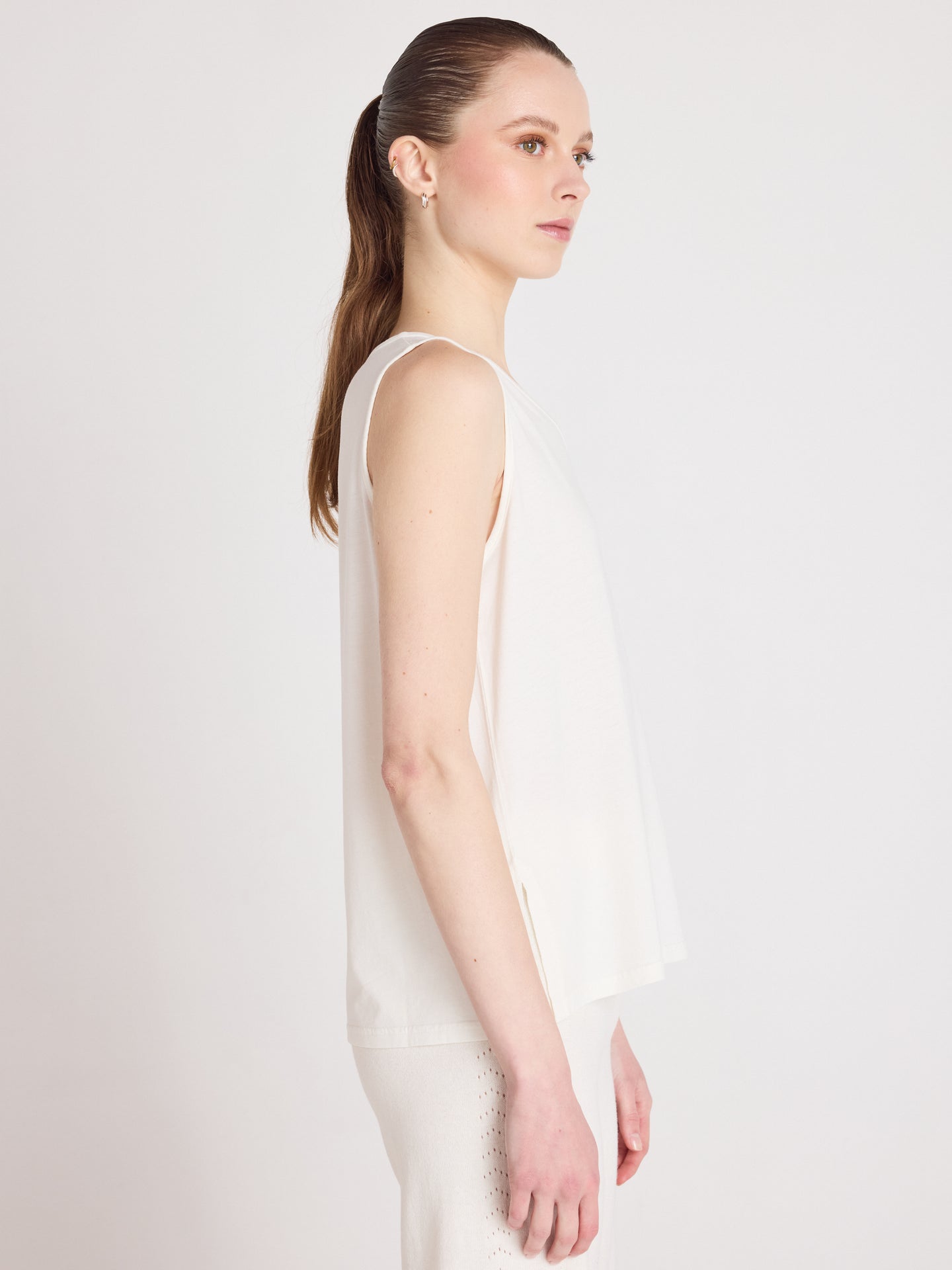 tanktop tess - lyocell en katoen - white