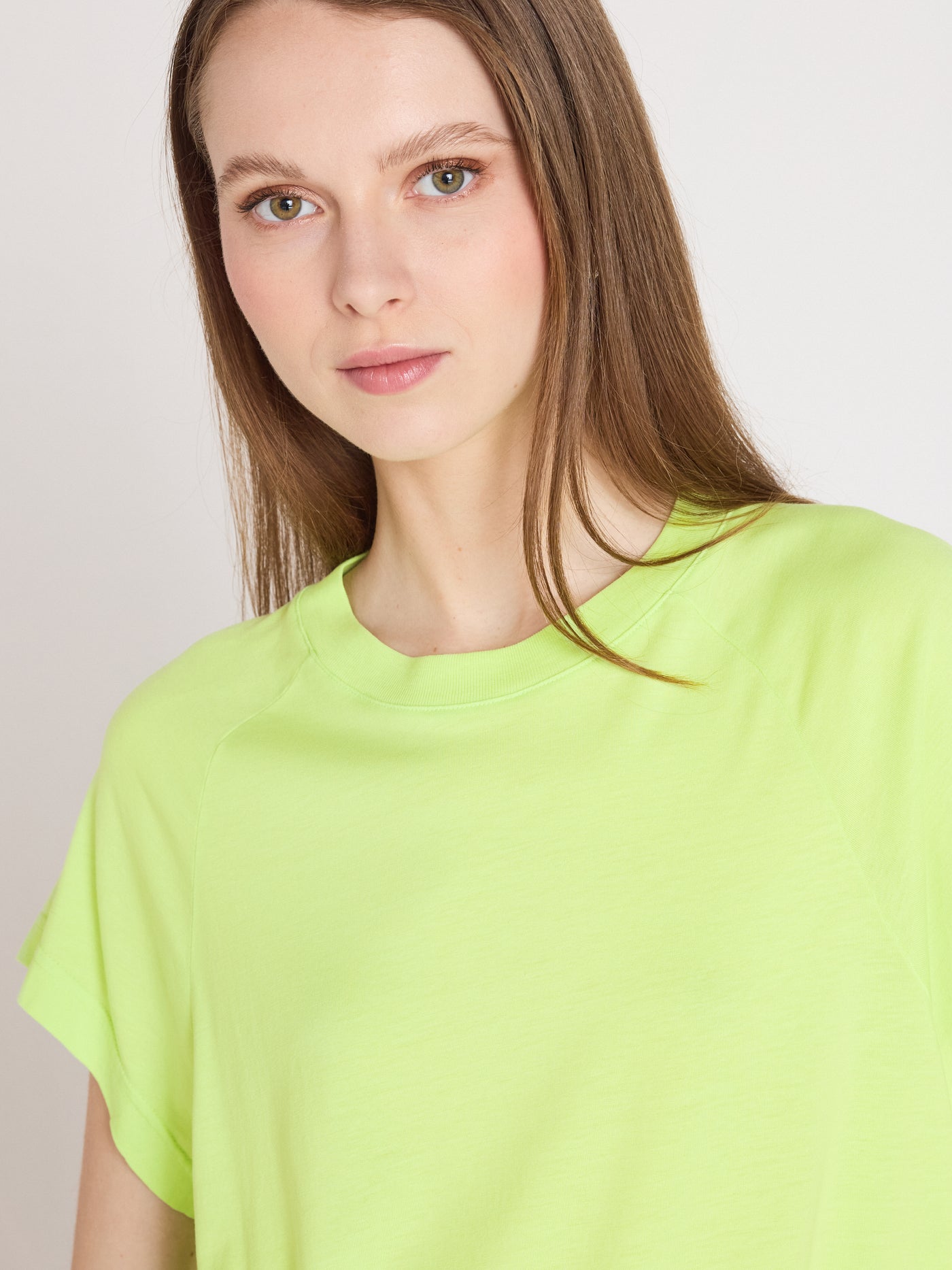 T-shirt tricia - Lyocell und Baumwoll - lemon neon