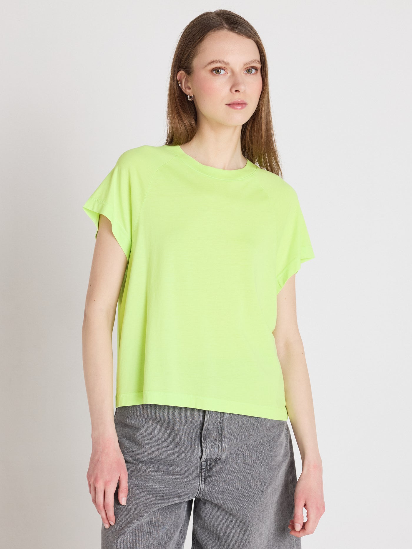 T-shirt tricia - Lyocell und Baumwoll - lemon neon