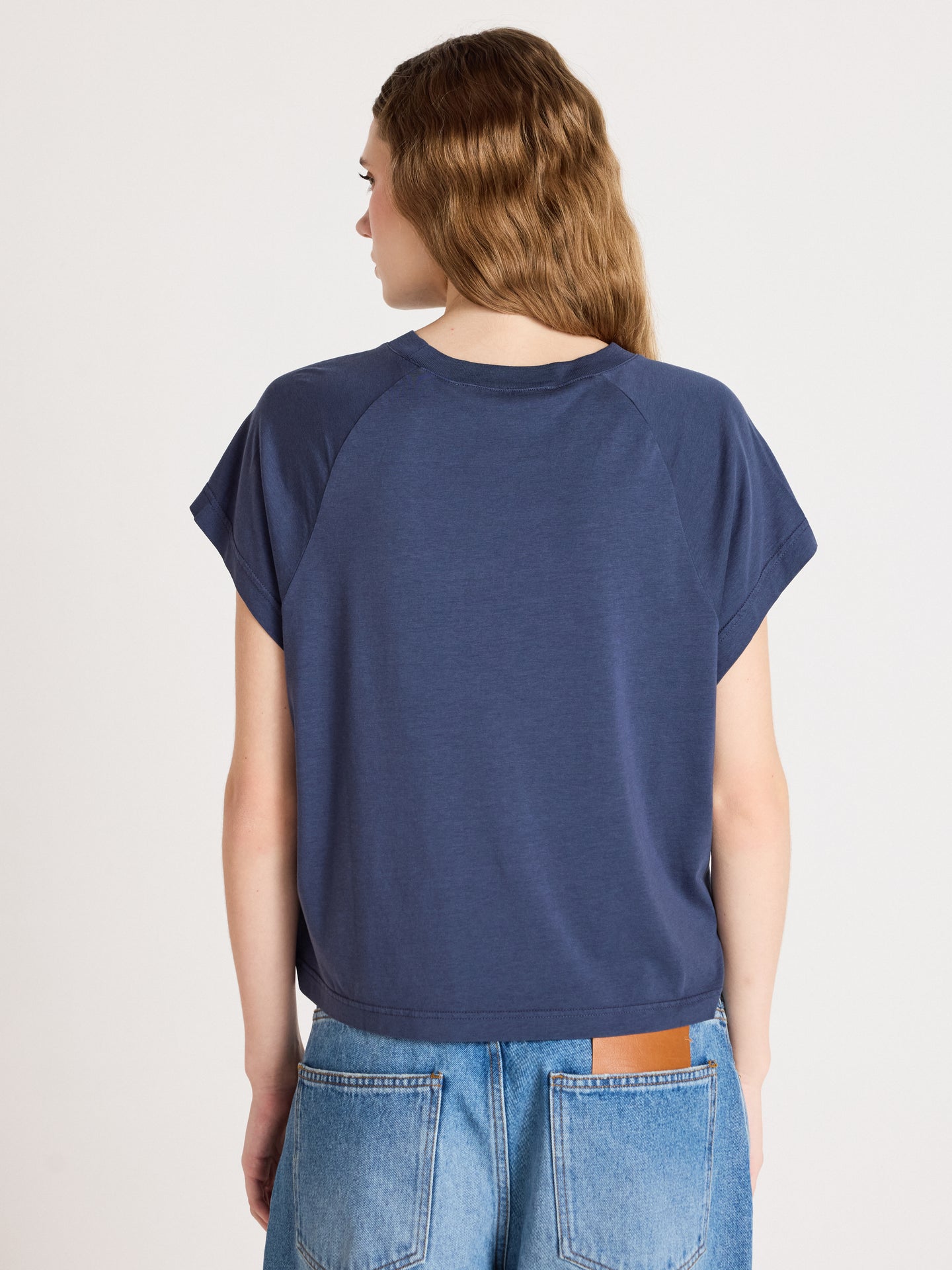 T-shirt tricia - Lyocell und Baumwoll - Navy