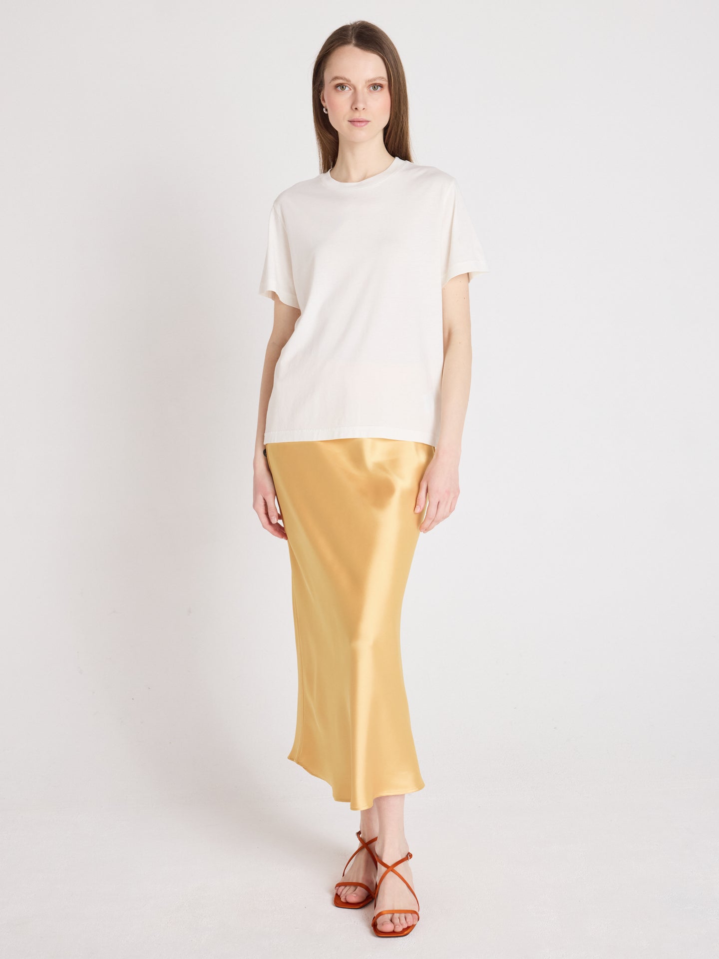 nina - T-shirt col rond - white