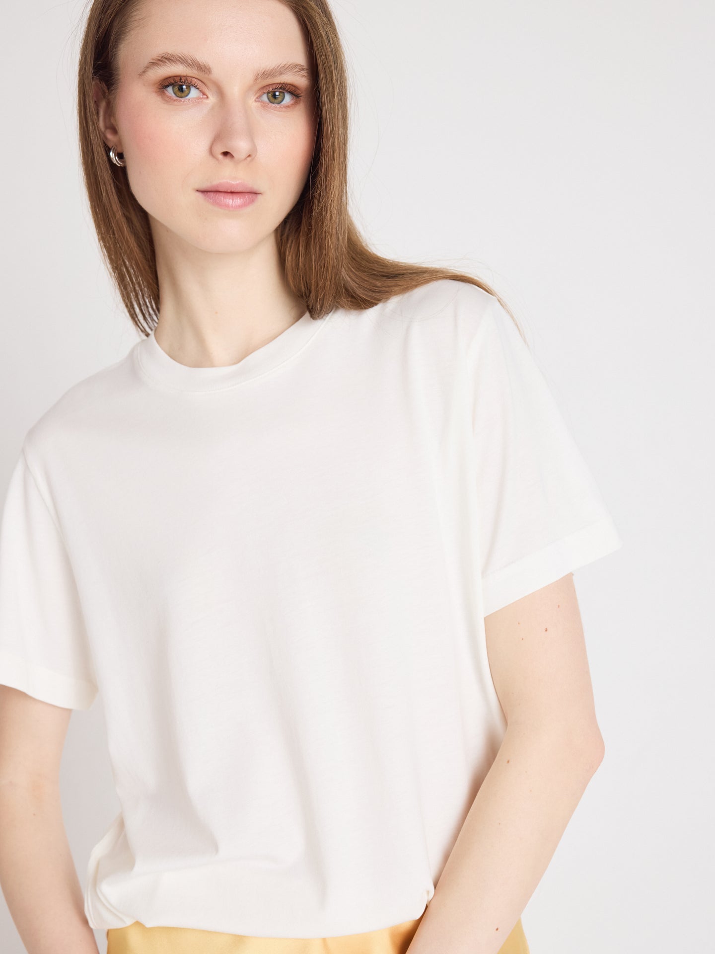 nina - T-shirt col rond - white