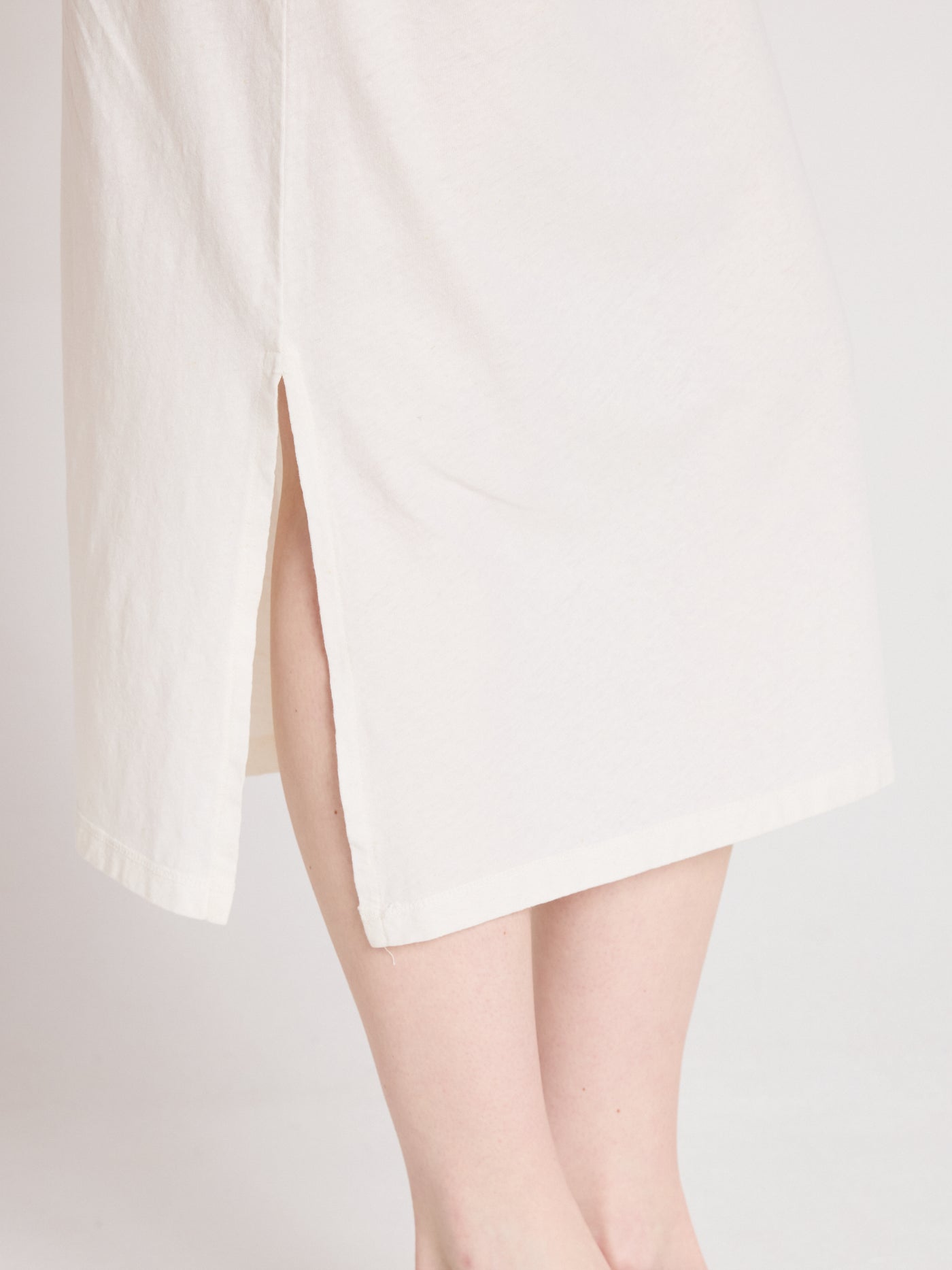 nicolette Kleid - Baumwolle und Leinen - white