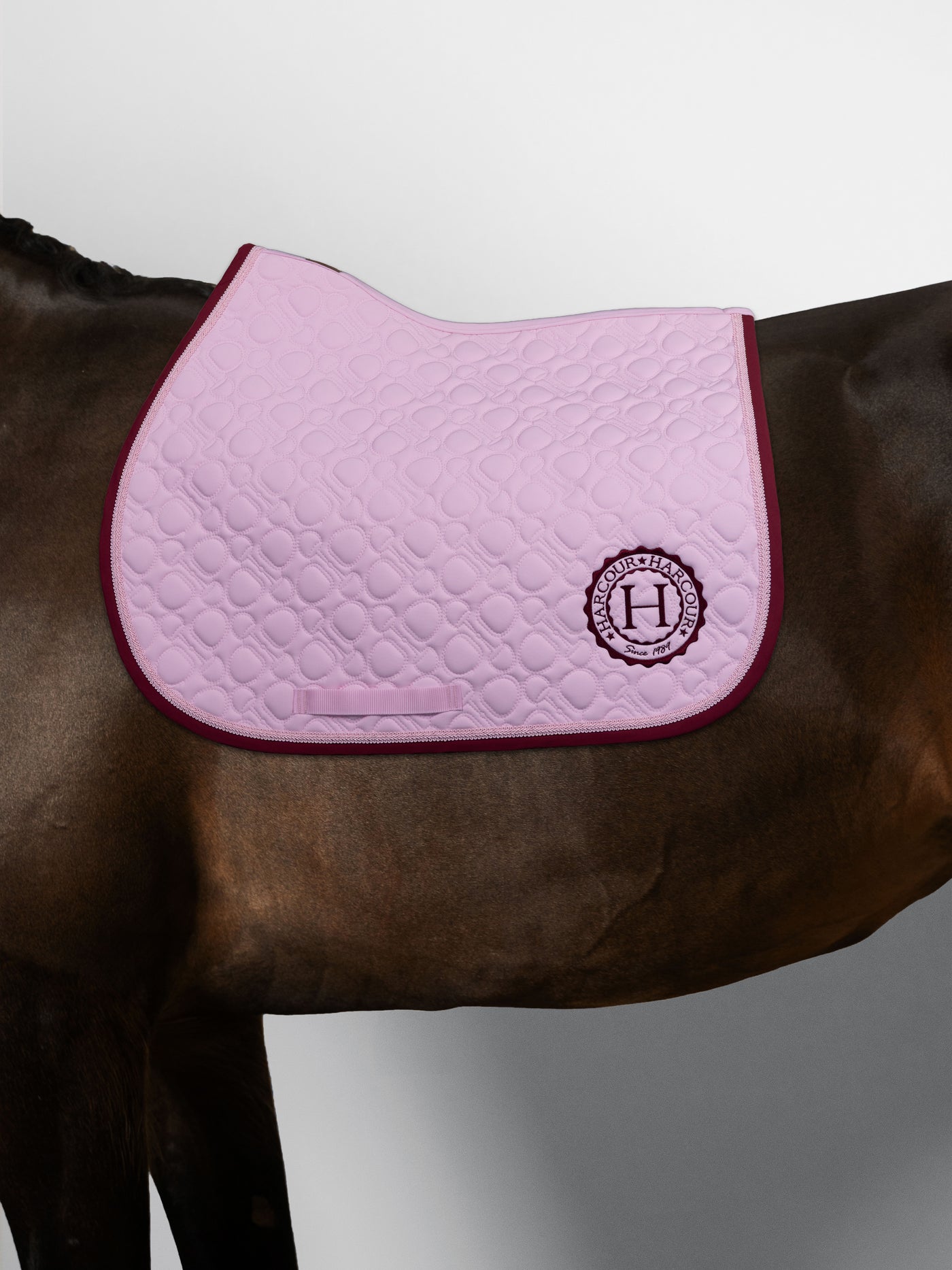 tapis de selle cadence - Intérieur coton - baby pink