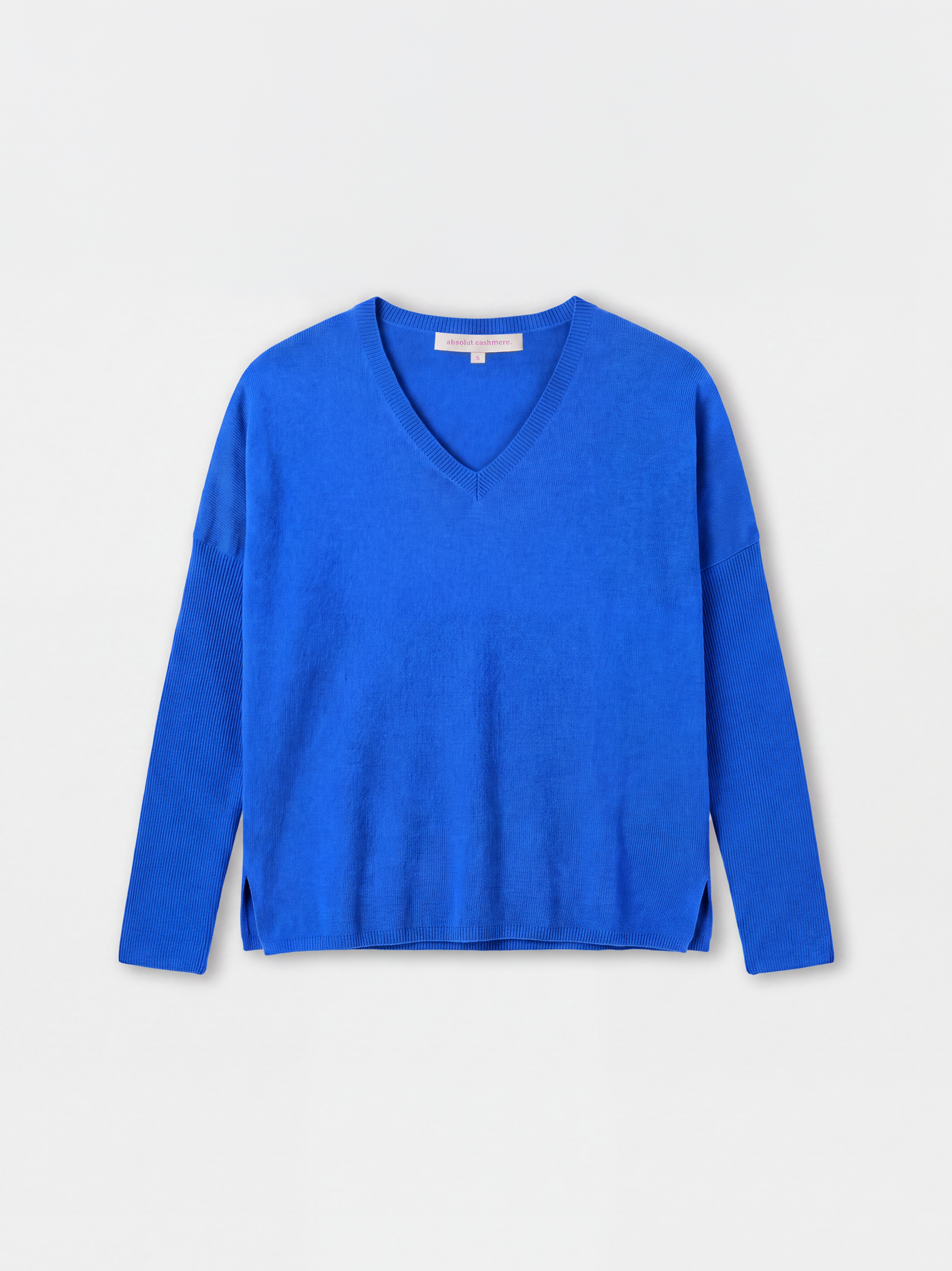pull poncho camille - Cachemire - cobalt