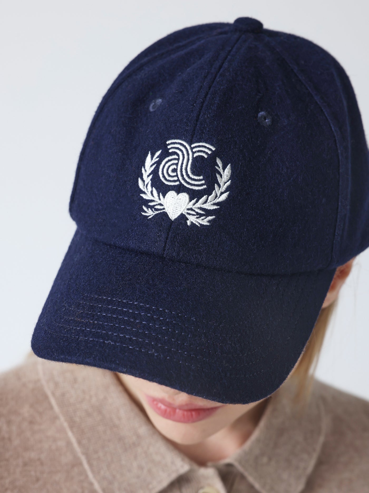 casquette - Casquette 100% laine - navy