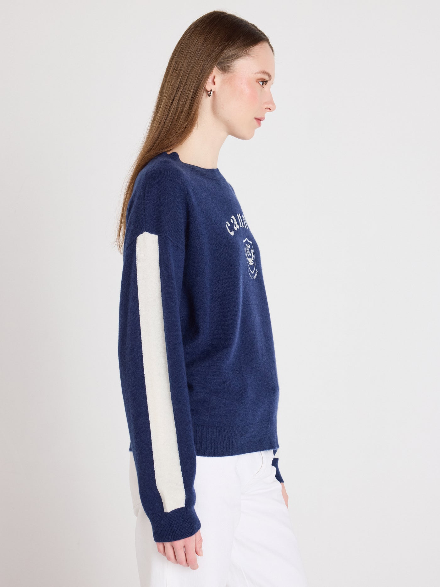 clubber - 100% cashmere sweater - navy