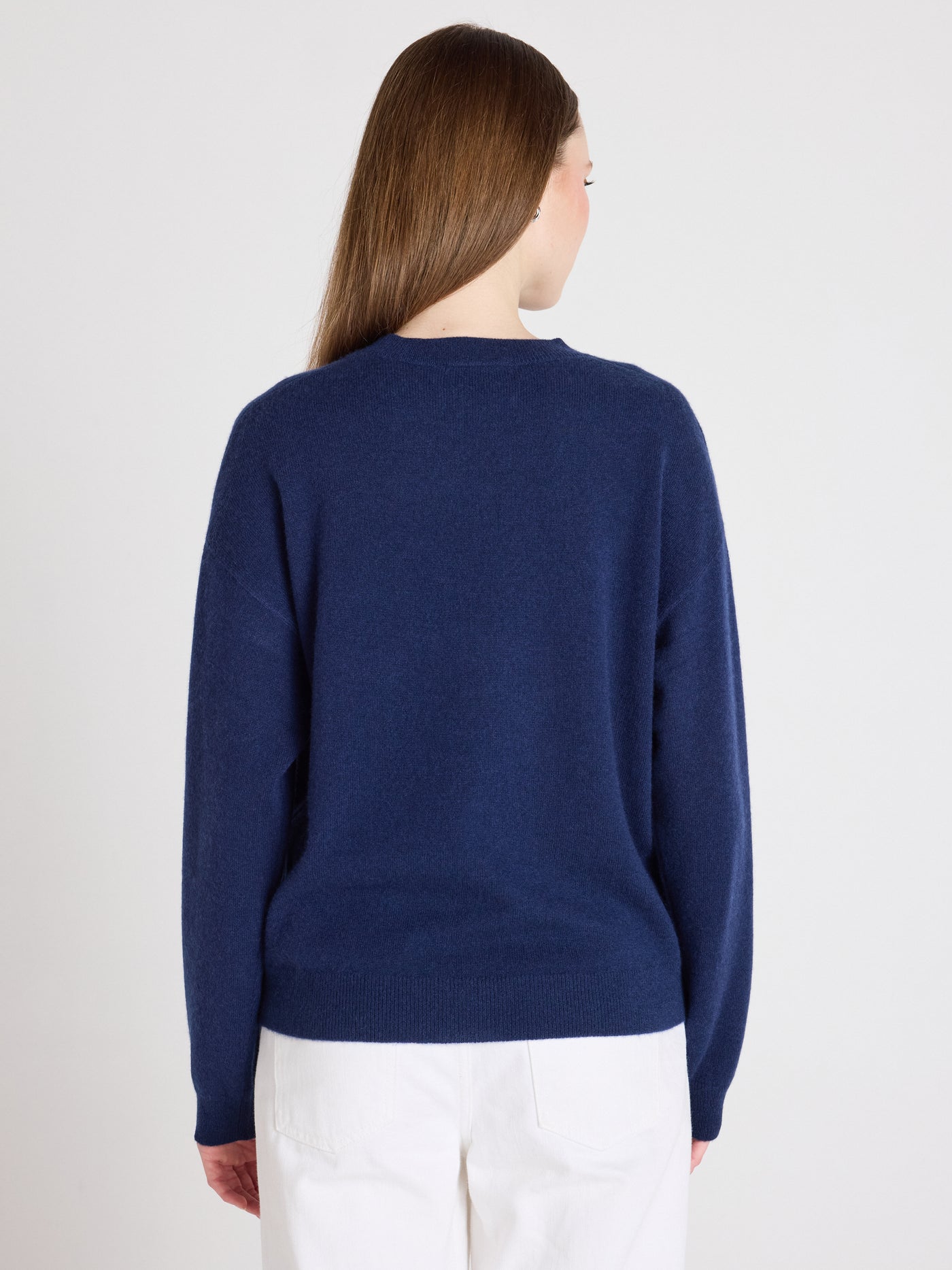 clubber - 100% cashmere sweater - navy