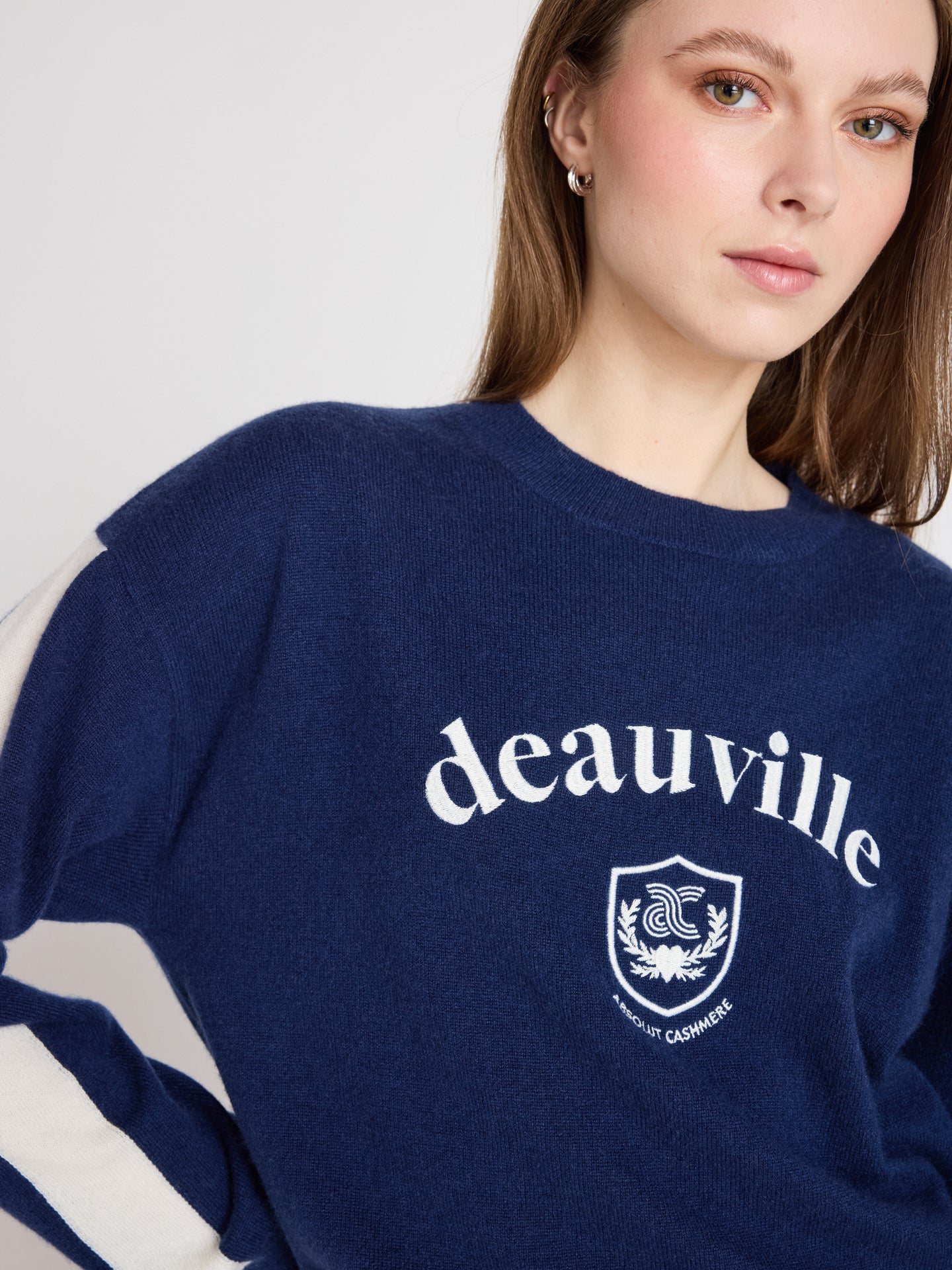 clubber - 100% cashmere sweater - navy