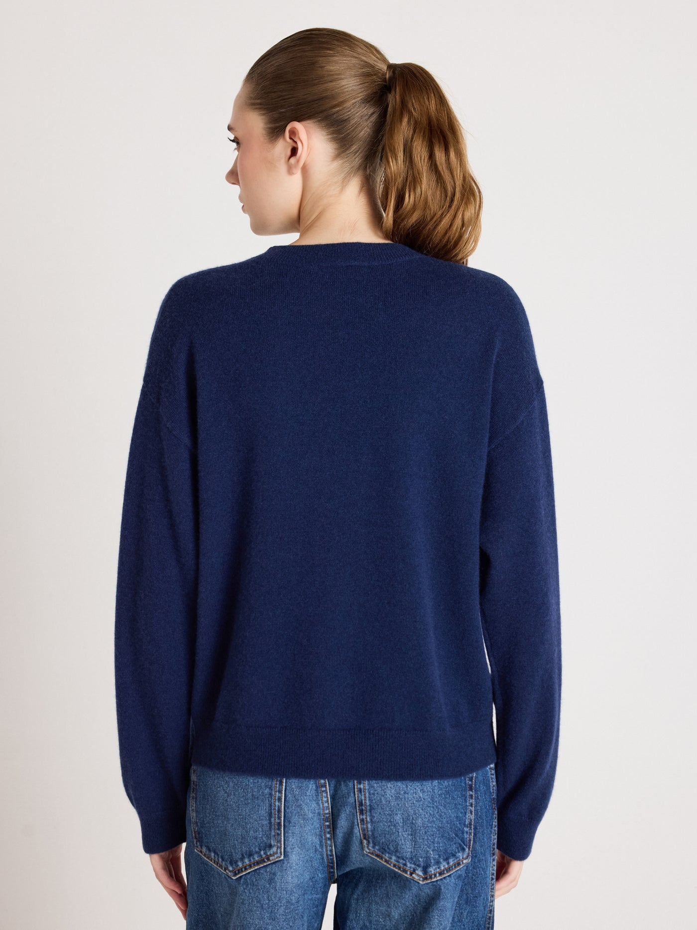 clubber - Maglione 100% cashmere - navy