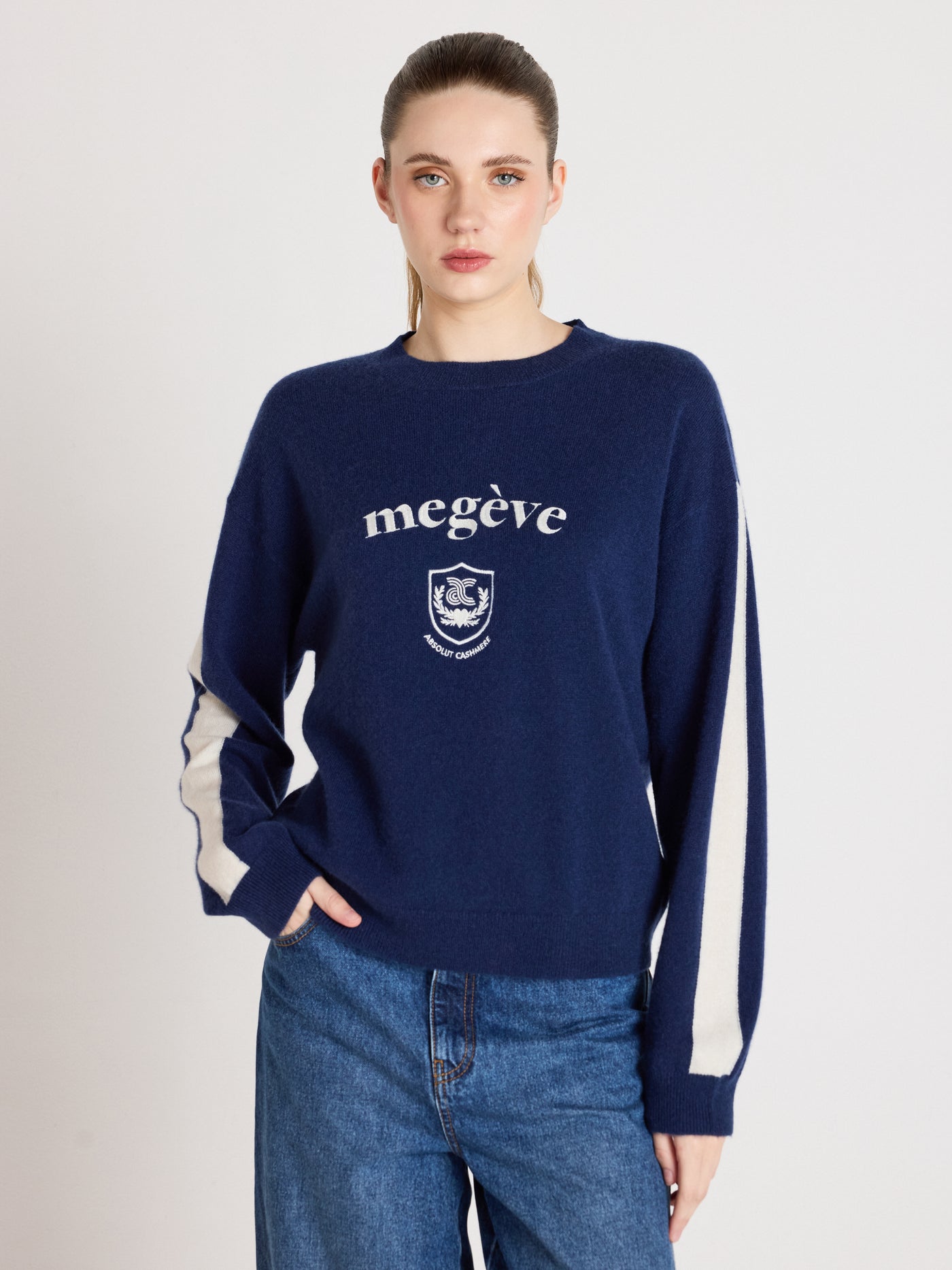 clubber - Maglione 100% cashmere - navy