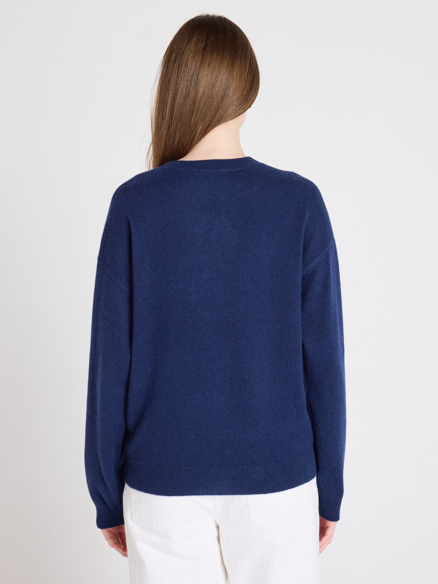 clubber - Trui 100% kasjmier - navy