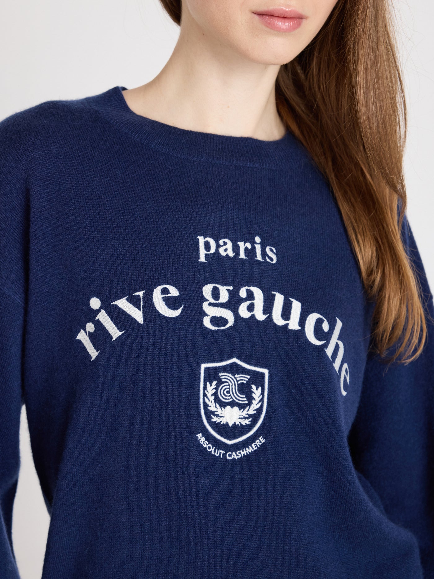 clubber - 100% cashmere sweater - navy