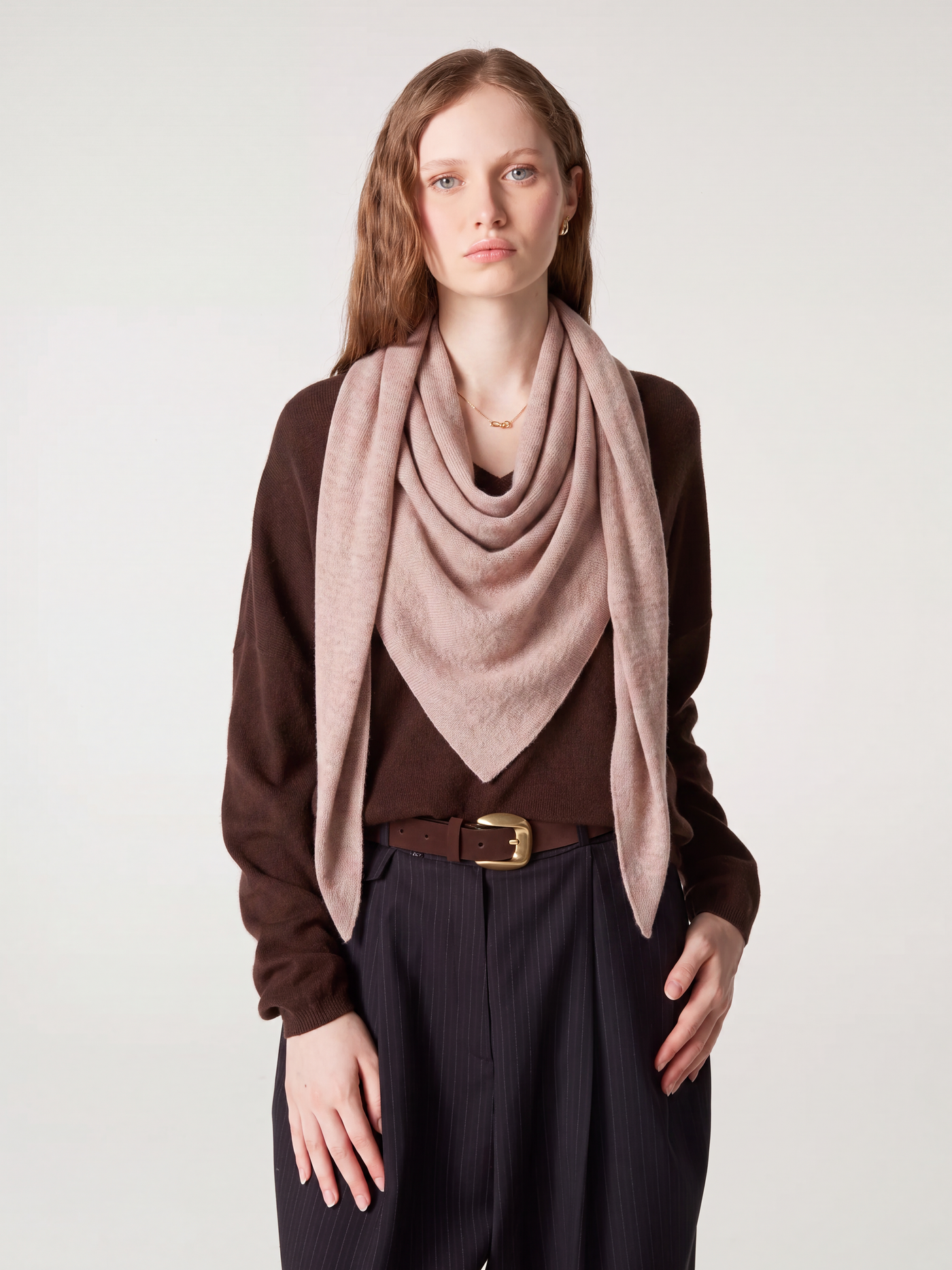danika scarf - cashmere - chestnut