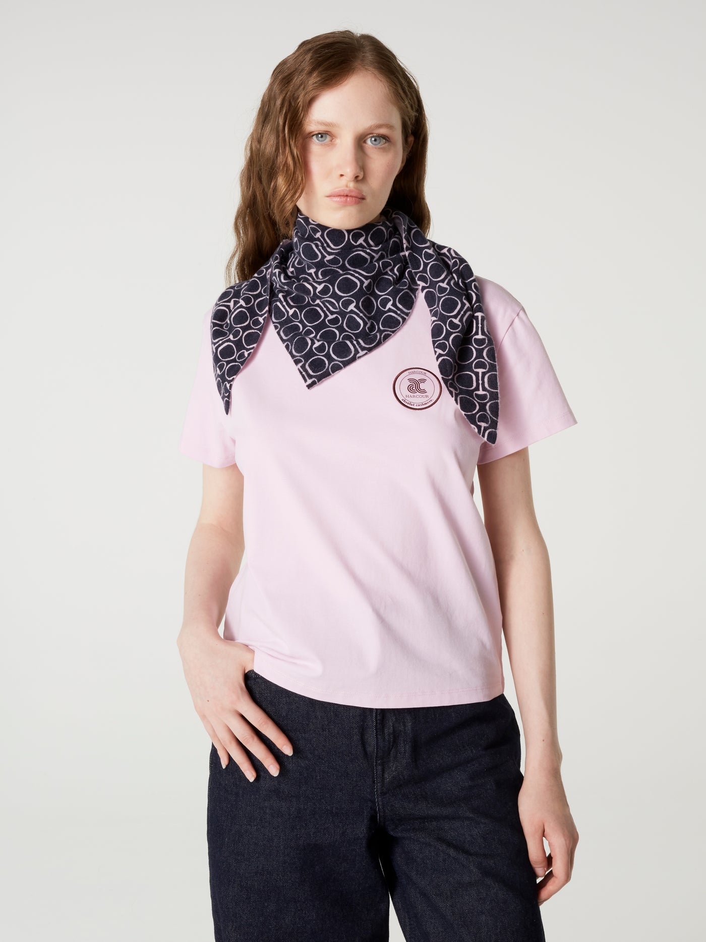 écharpe heritage - Cachemire - navy