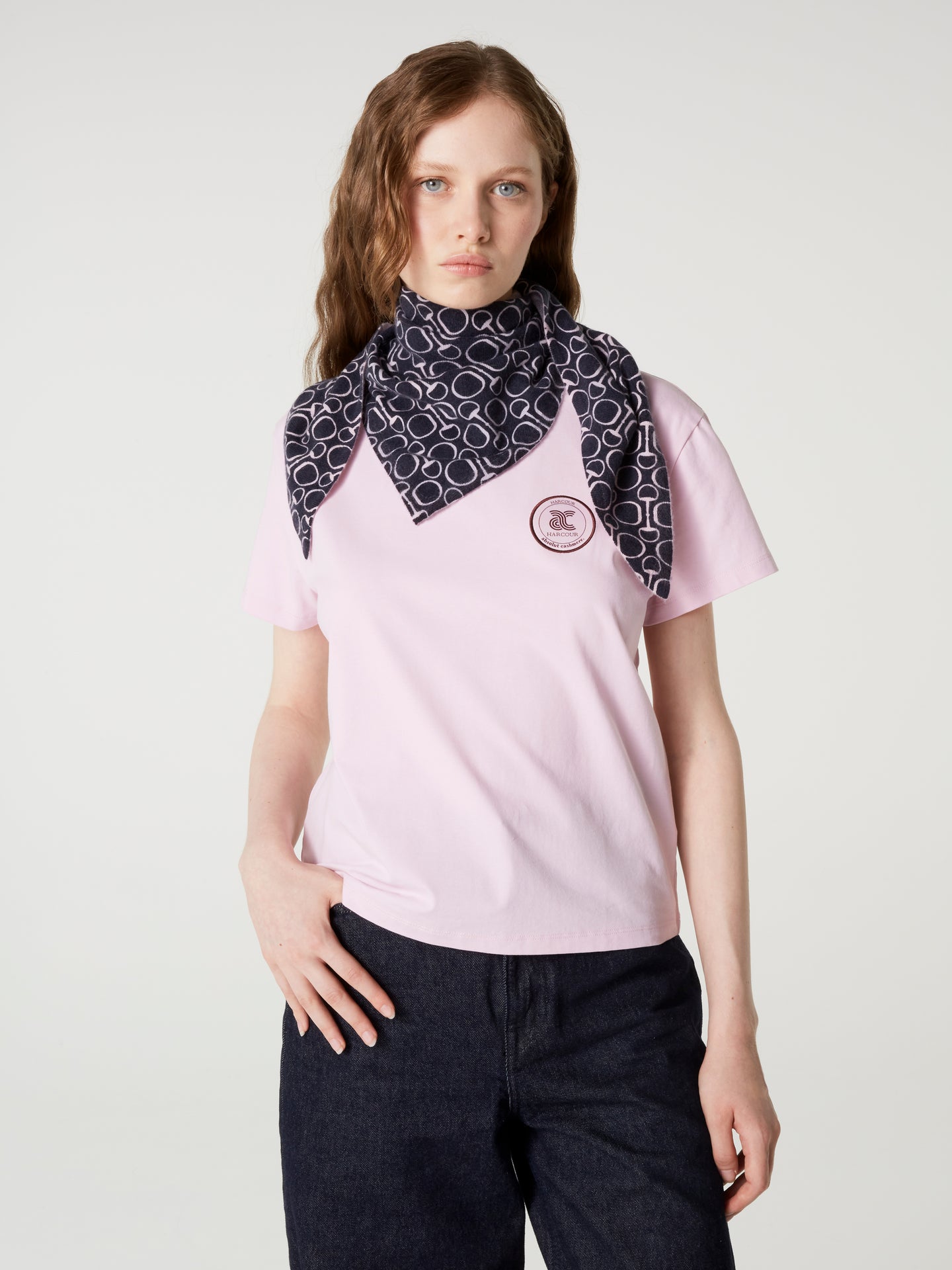 écharpe heritage - Cachemire - navy