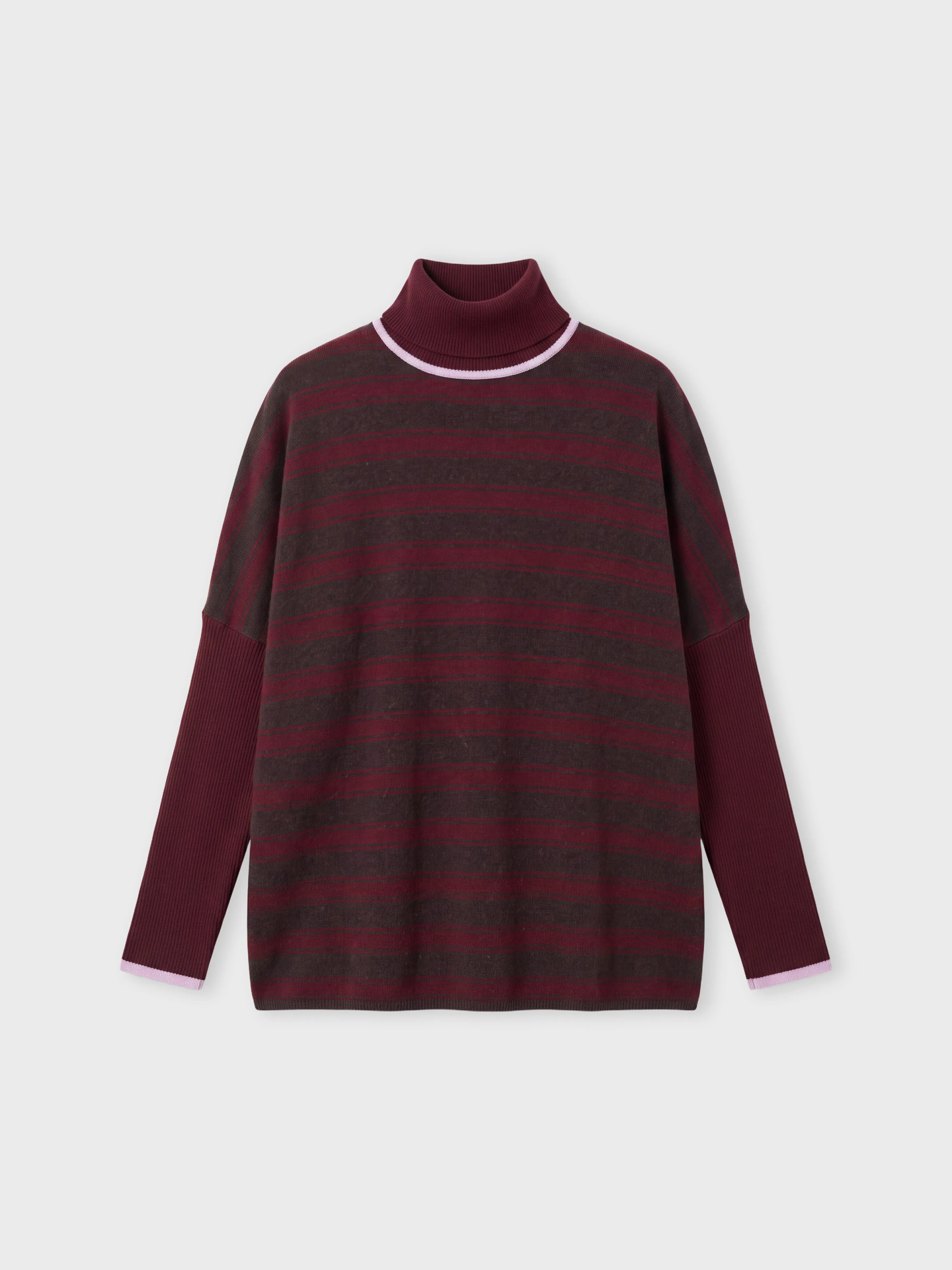 Poncho-Pullover Joanna - Kaschmir - burgundy
