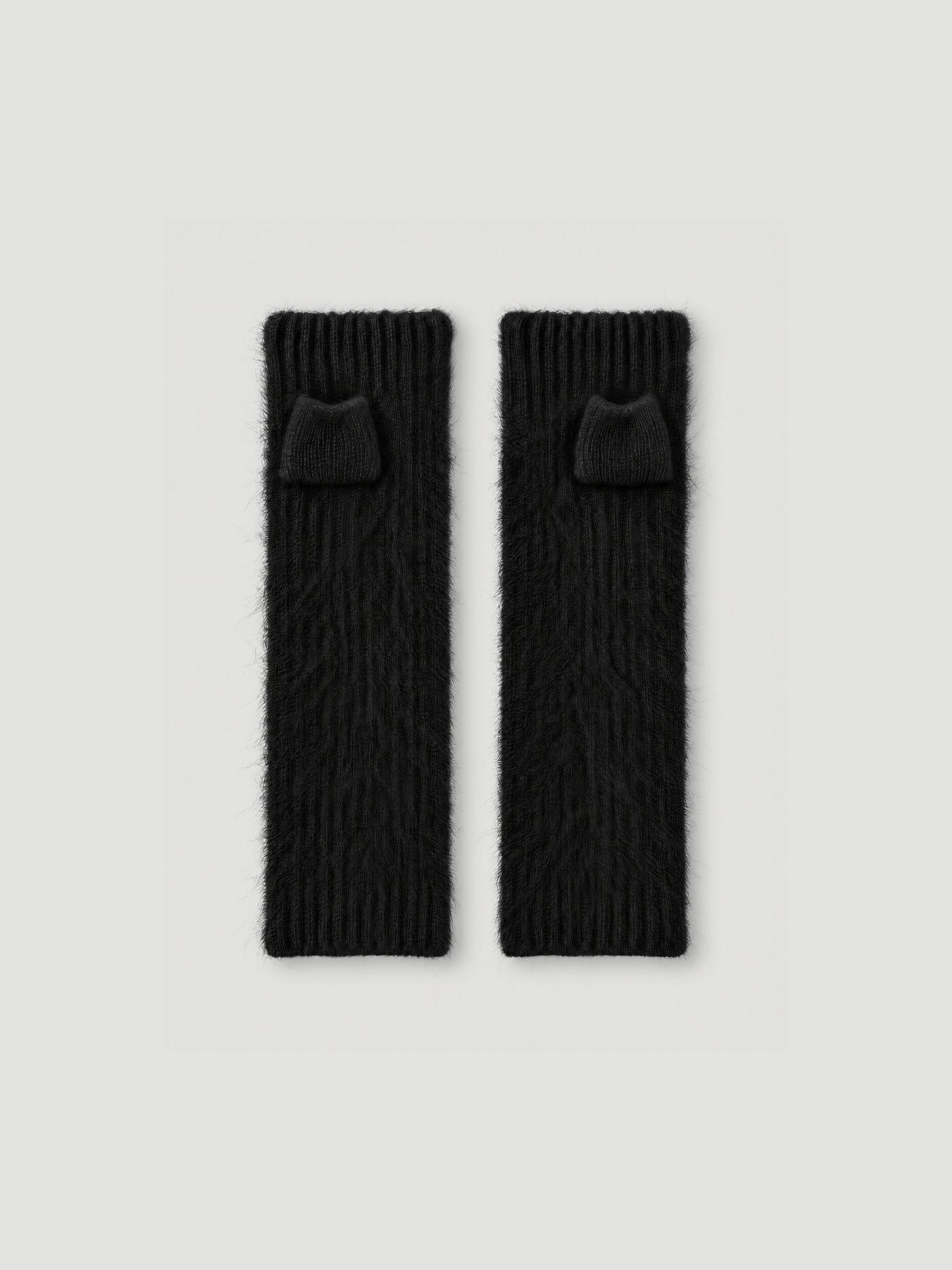 mitaines karolina - Cachemire brossé - black