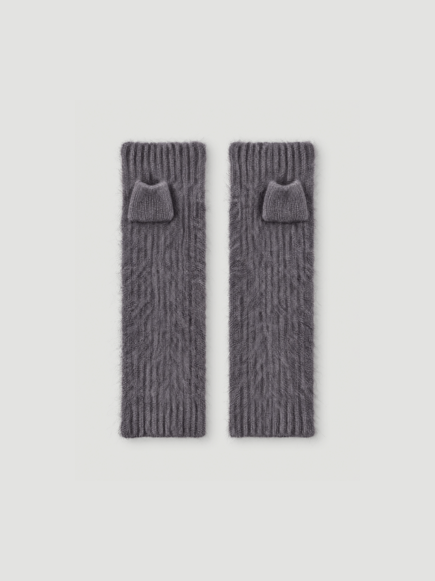 mitaines karolina - Cachemire brossé - dark heather grey