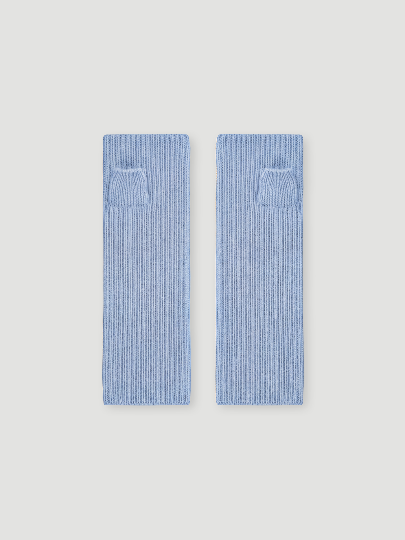 mitaines leopoldine - Cachemire épais - chambray blue