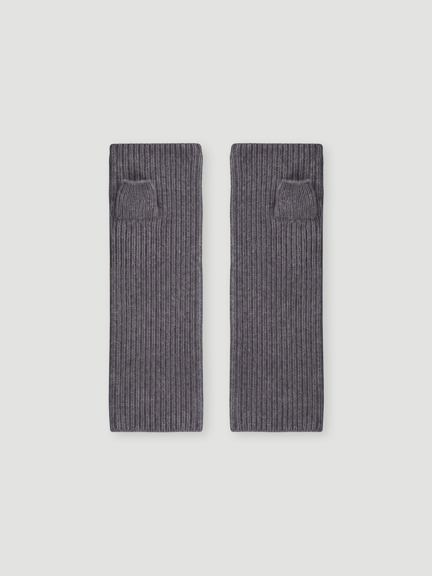 mitaines leopoldine - Cachemire épais - dark grey melange