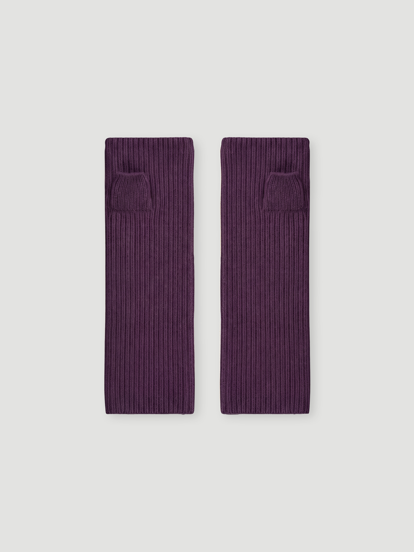 mitaines leopoldine - Cachemire épais - heather plum