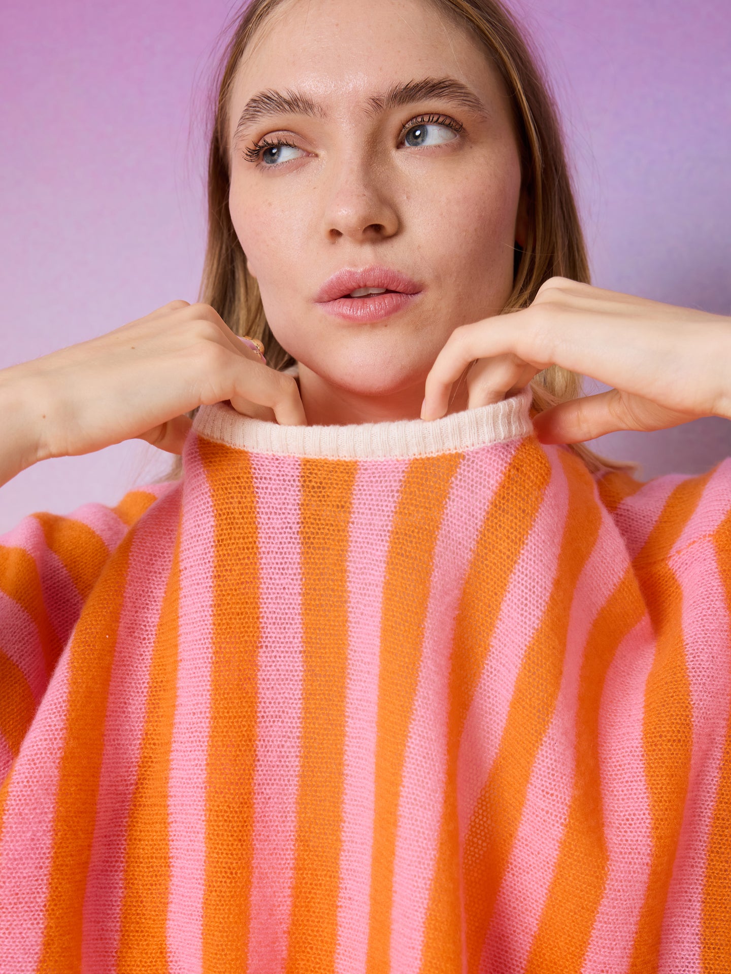 pull nettie - cachemire léger - pink