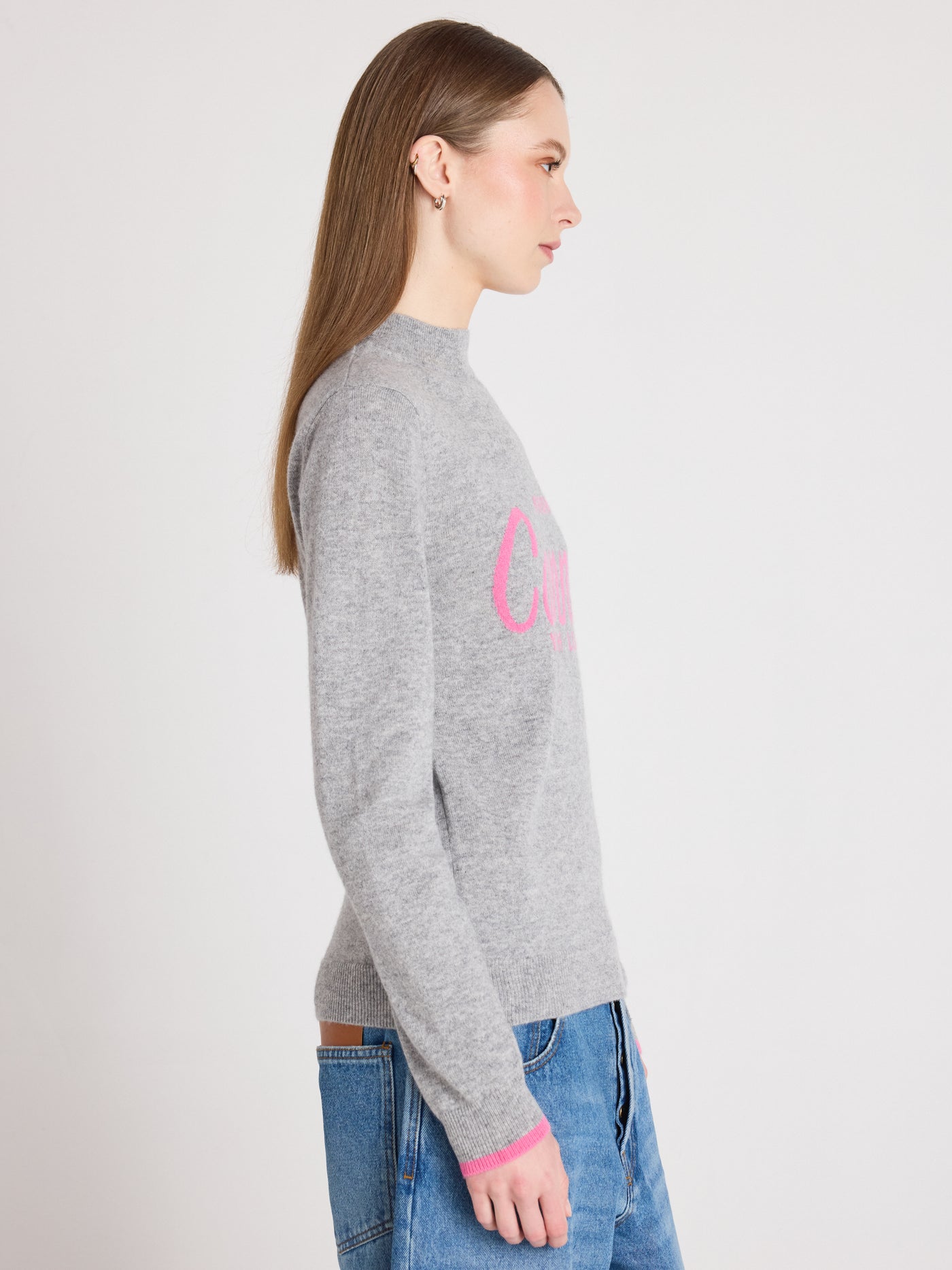 lover - Pull 100% cachemire - pink