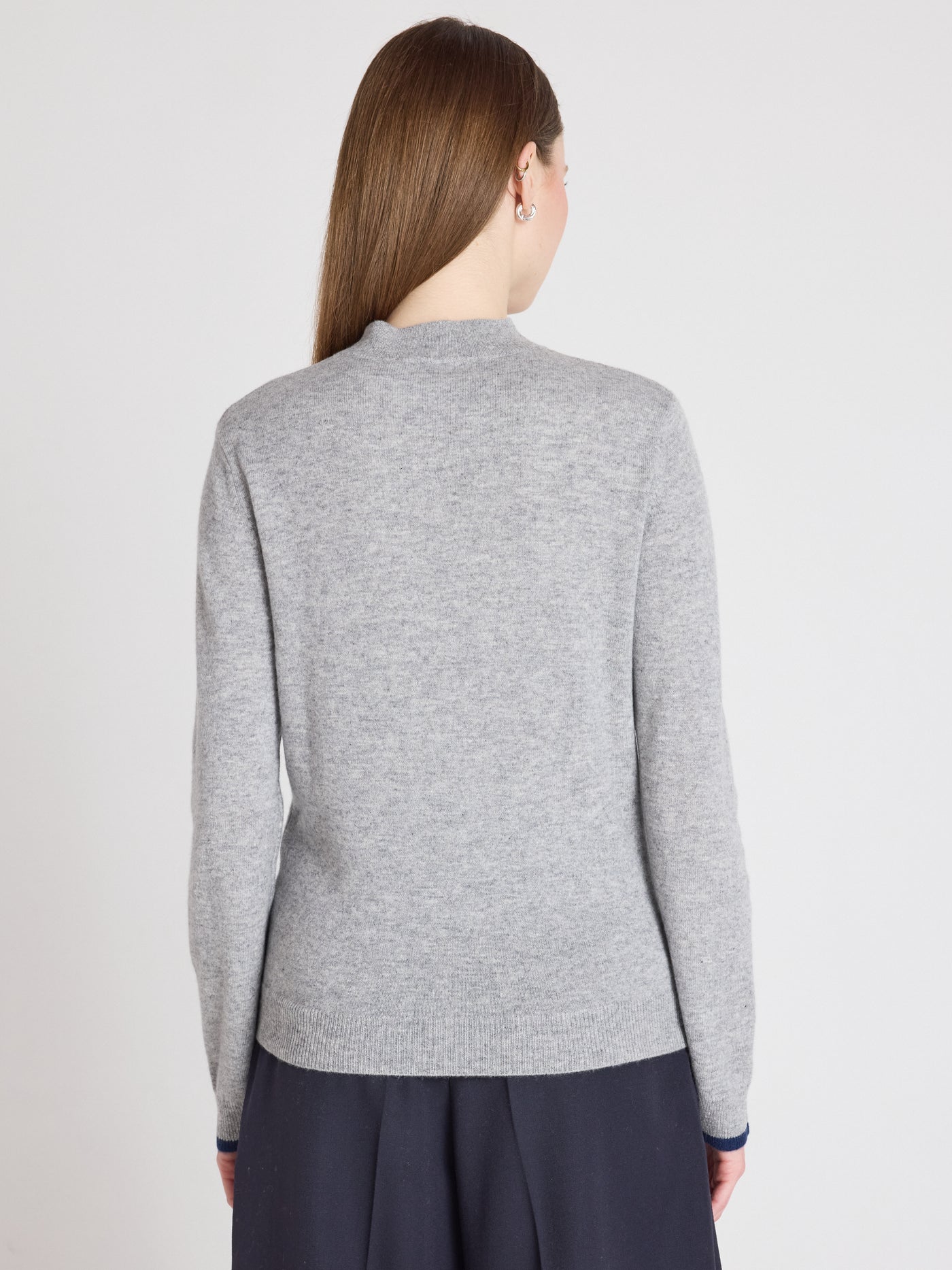 lover - Pull 100% cachemire - navy