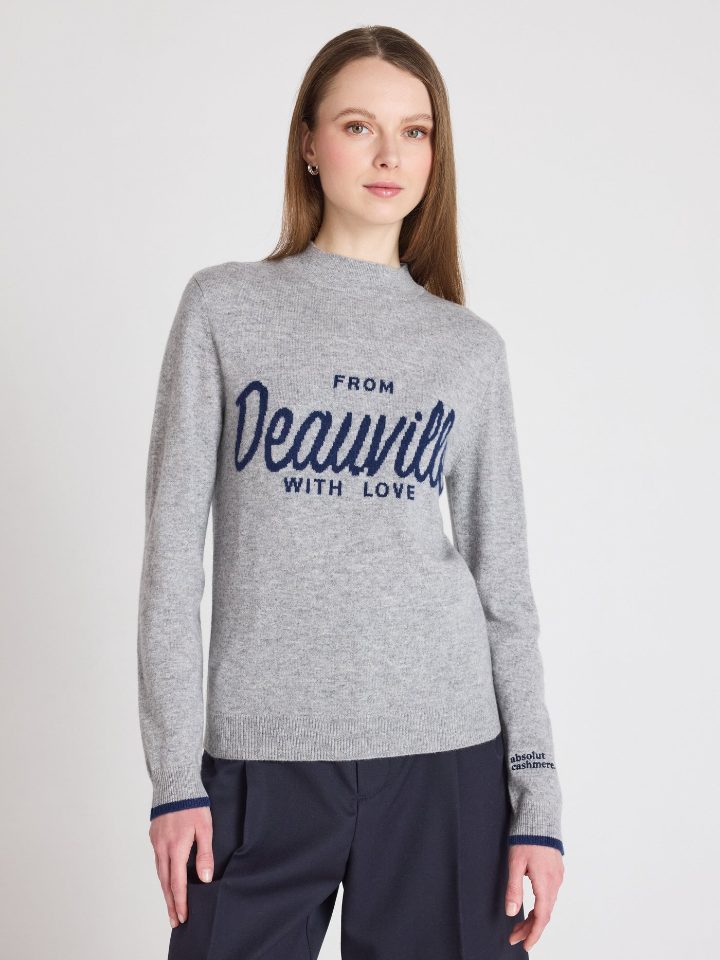 lover - Pull 100% cachemire - navy