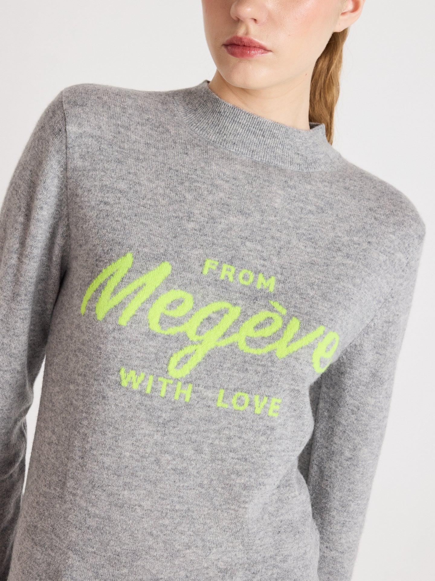 lover - Pull 100% cachemire - lime neon