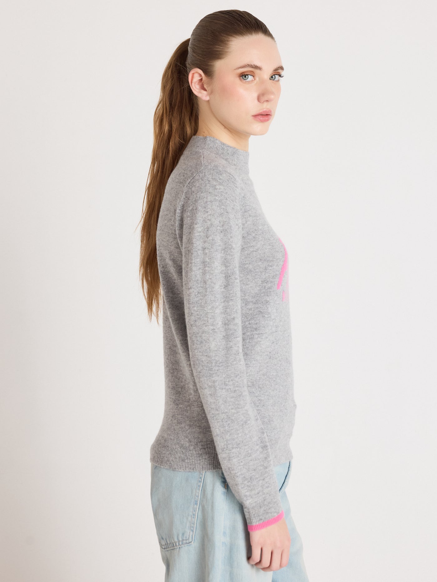 lover - Pull 100% cachemire - pink