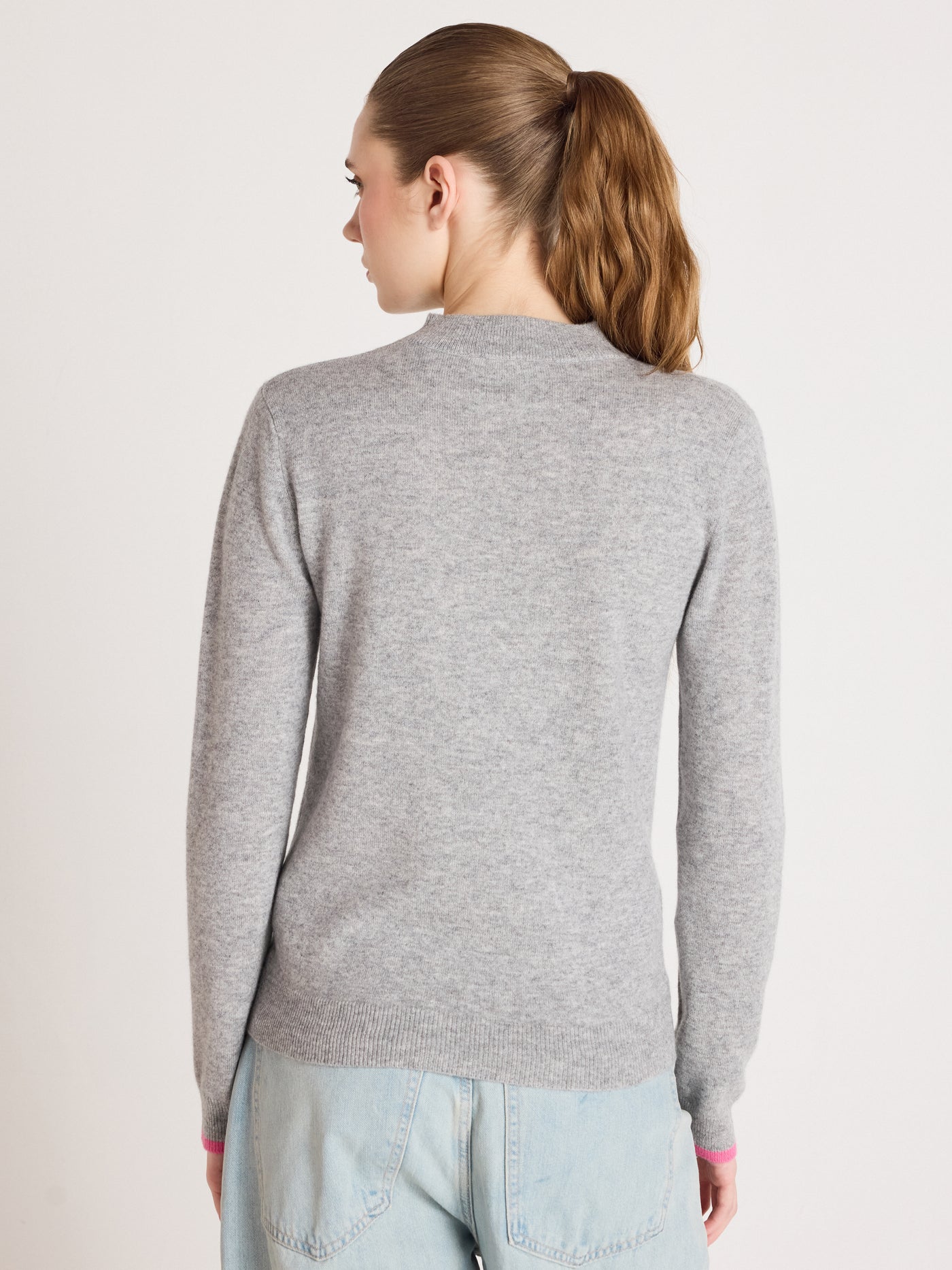 lover - Pull 100% cachemire - pink