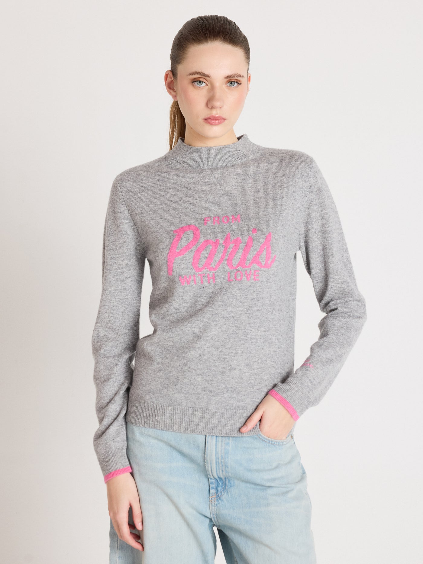lover - Pull 100% cachemire - pink
