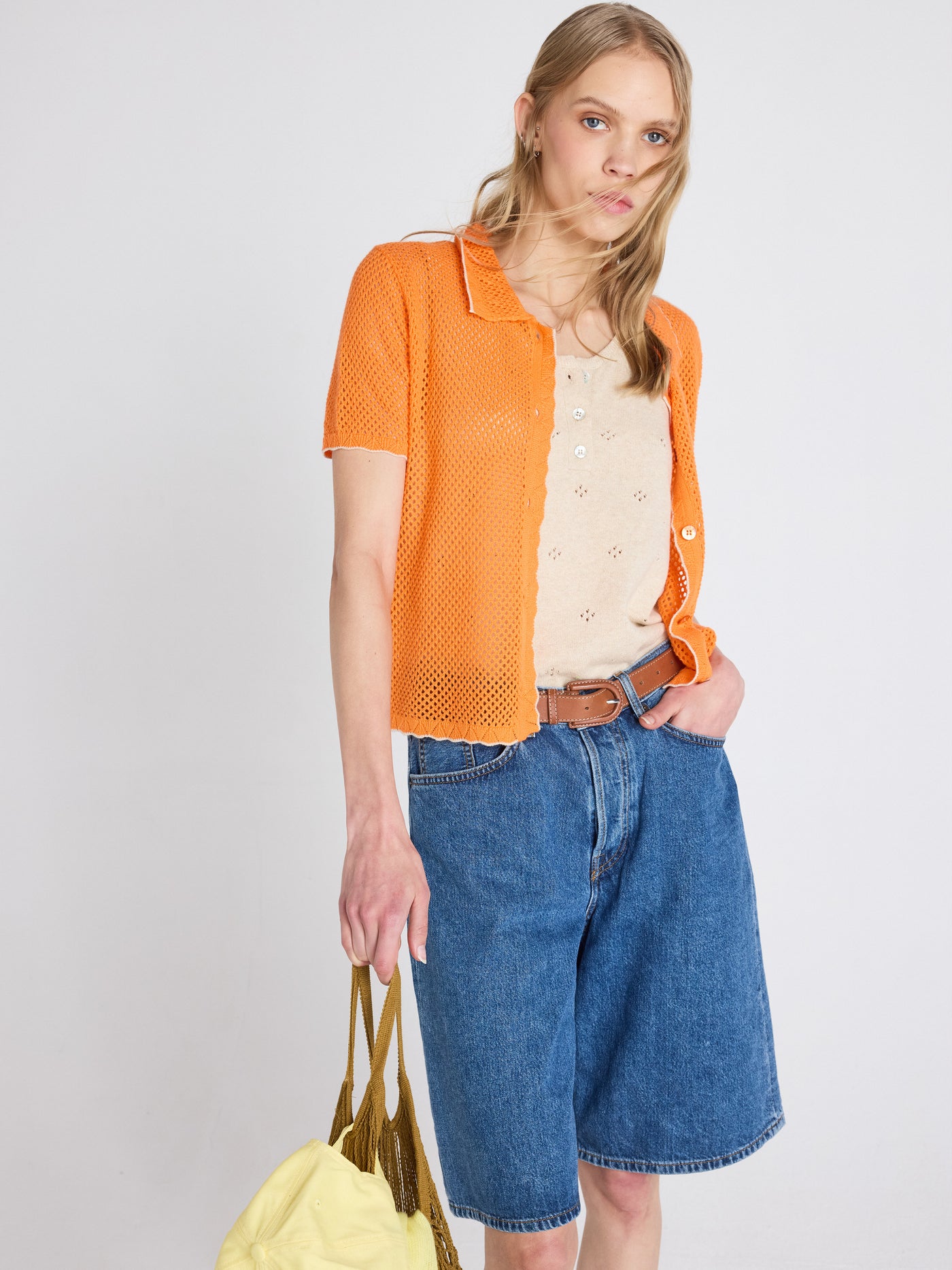 camicia molly - cotone e cashmere - clementine