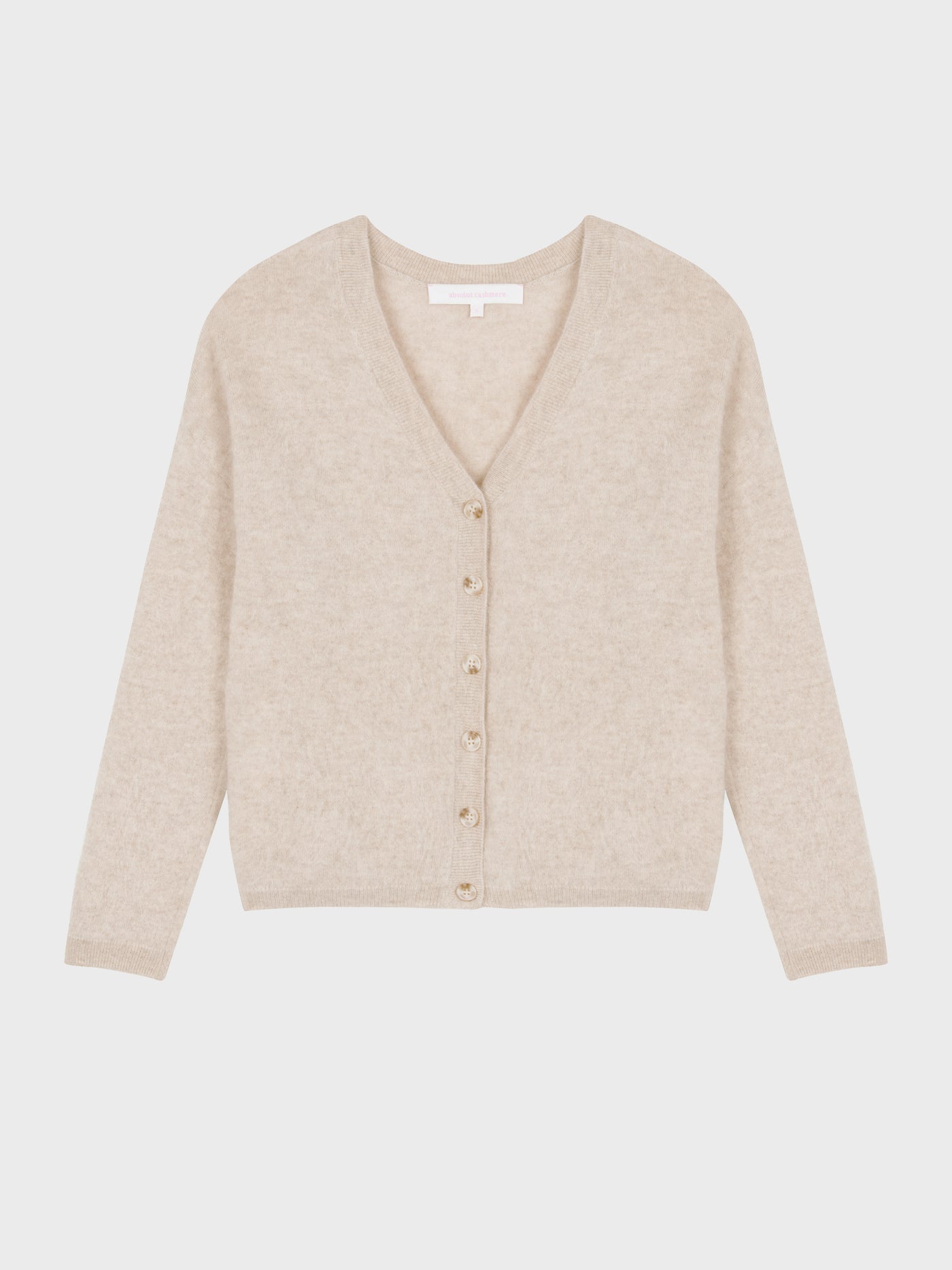cardigan debora - cachemire brossé - oat